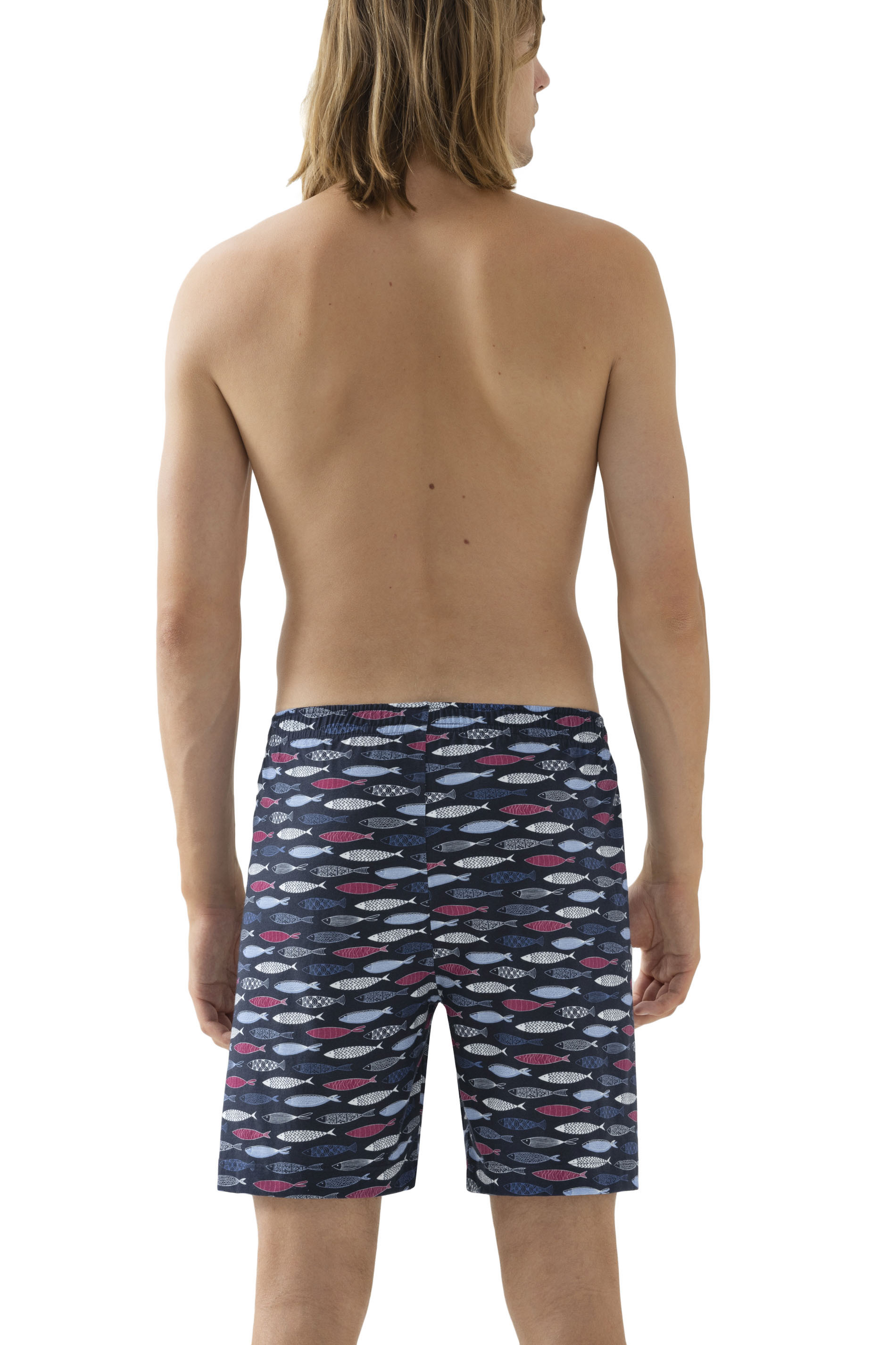 Sleepwear-Hose aus Baumwoll-Jersey mit Fische-Print