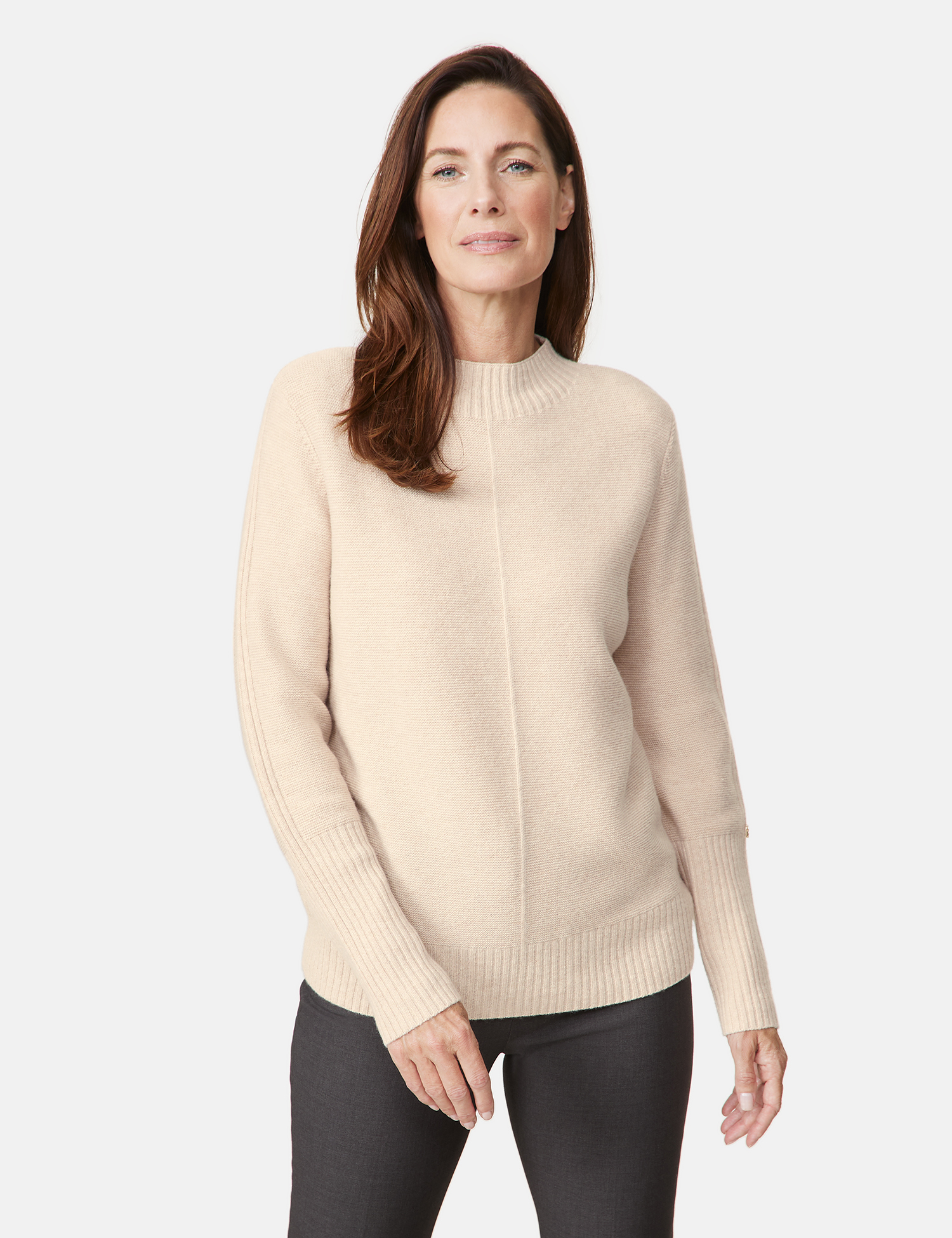 Strickpullover mit Wollanteil