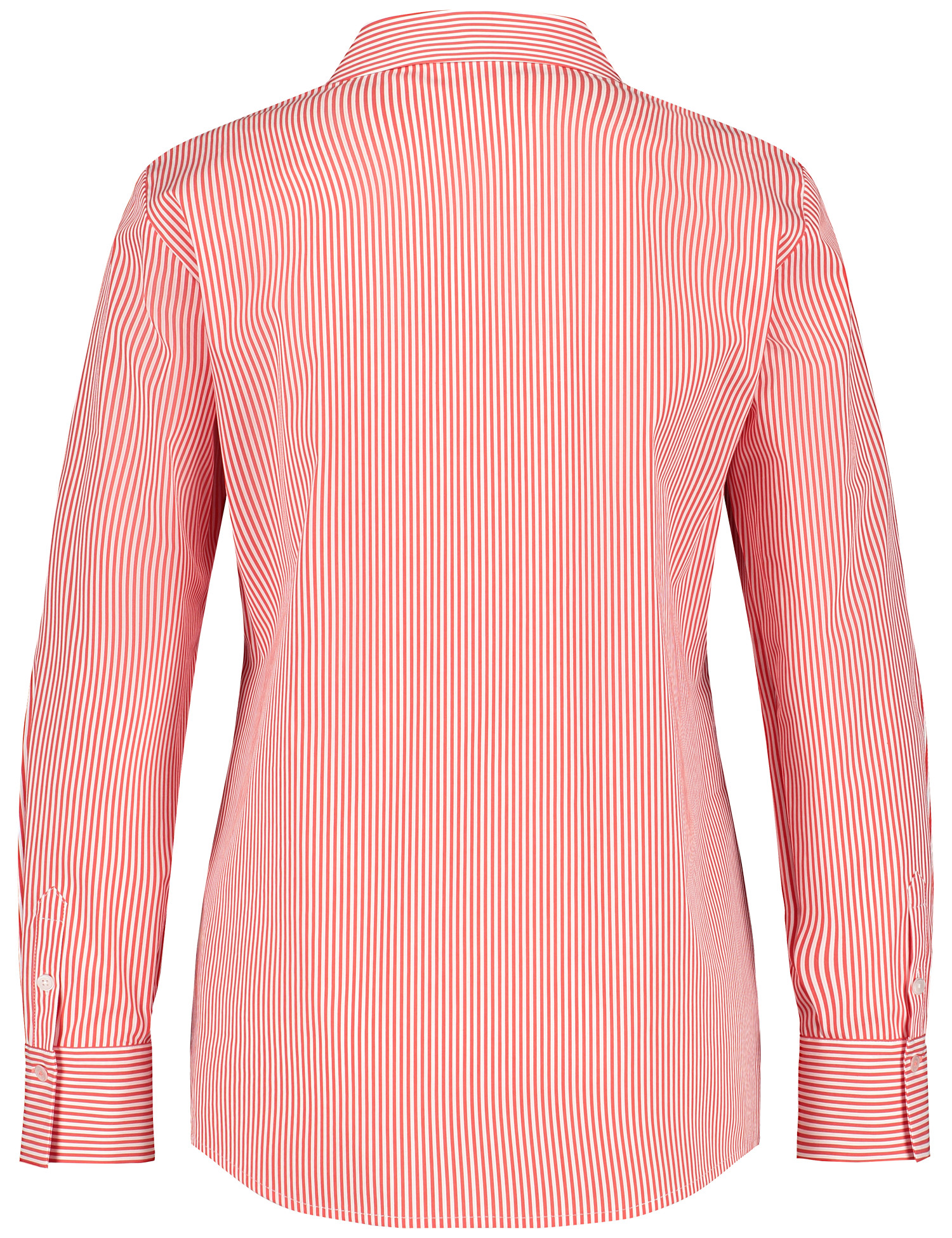 Hemdbluse aus Baumwoll-Mix-Gewebe Fineliner-Streifen und 1/1 Arm