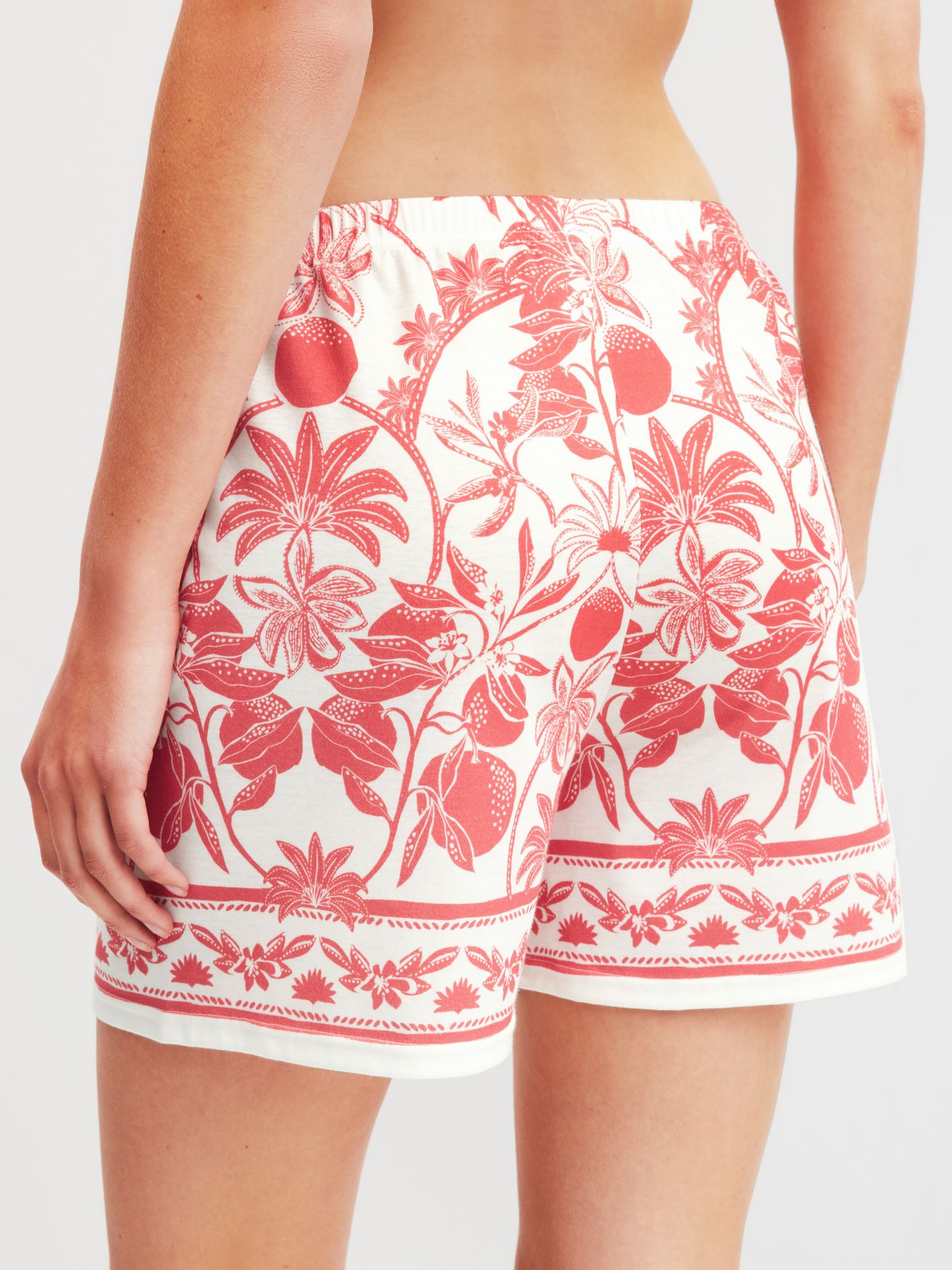 Sleepwear-Shorts im Allover-Print aus Baumwoll-Interlock-Jersey