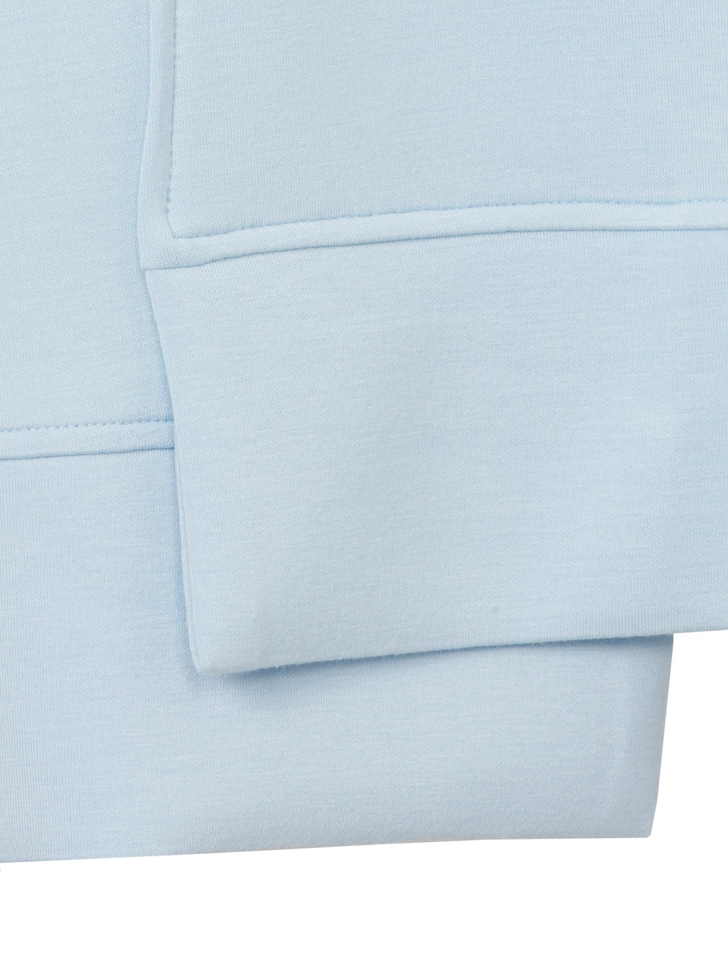 uni Sweatshirt mit asymetrischem Schnitt aus Viskose-Mix