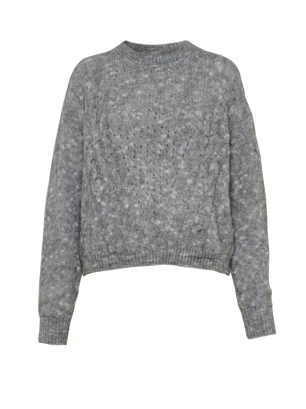 modisch kurzer Flauschpullover "Gini LA" mit Mohair- und Wollanteil