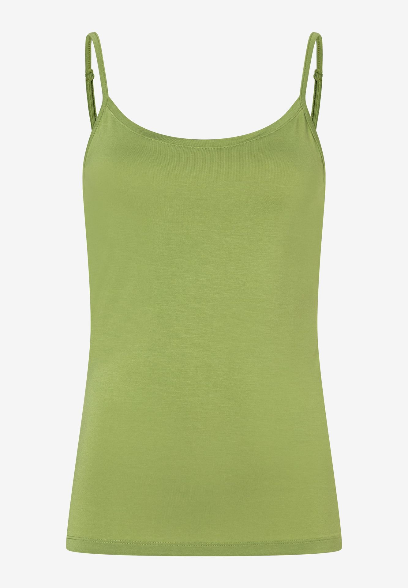 uni Basic-Spaghetti-Top mit vertellbaren Trägern aus Viskose-Jersey