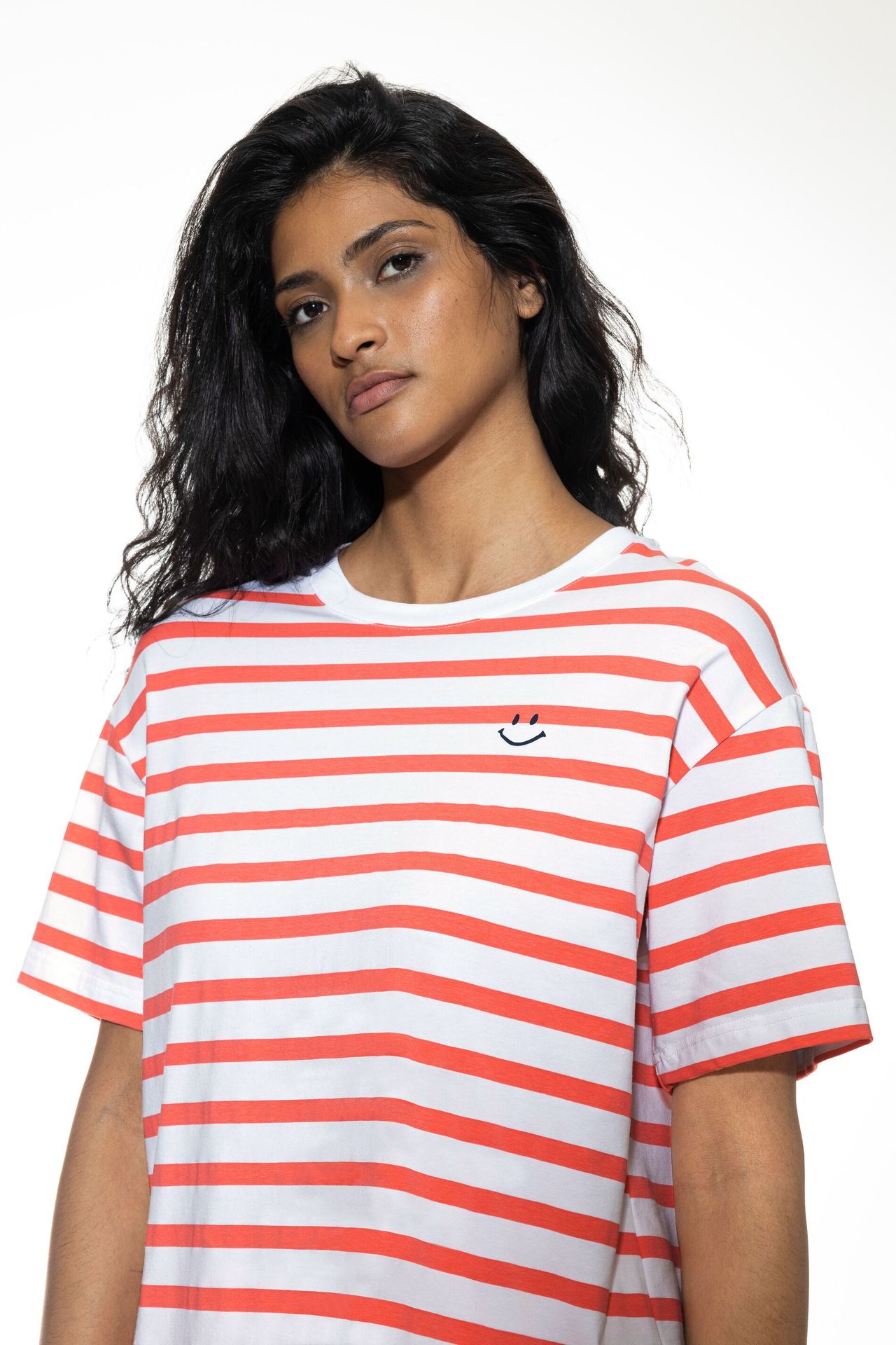 gestreiftes Loungewear-T-Shirt
