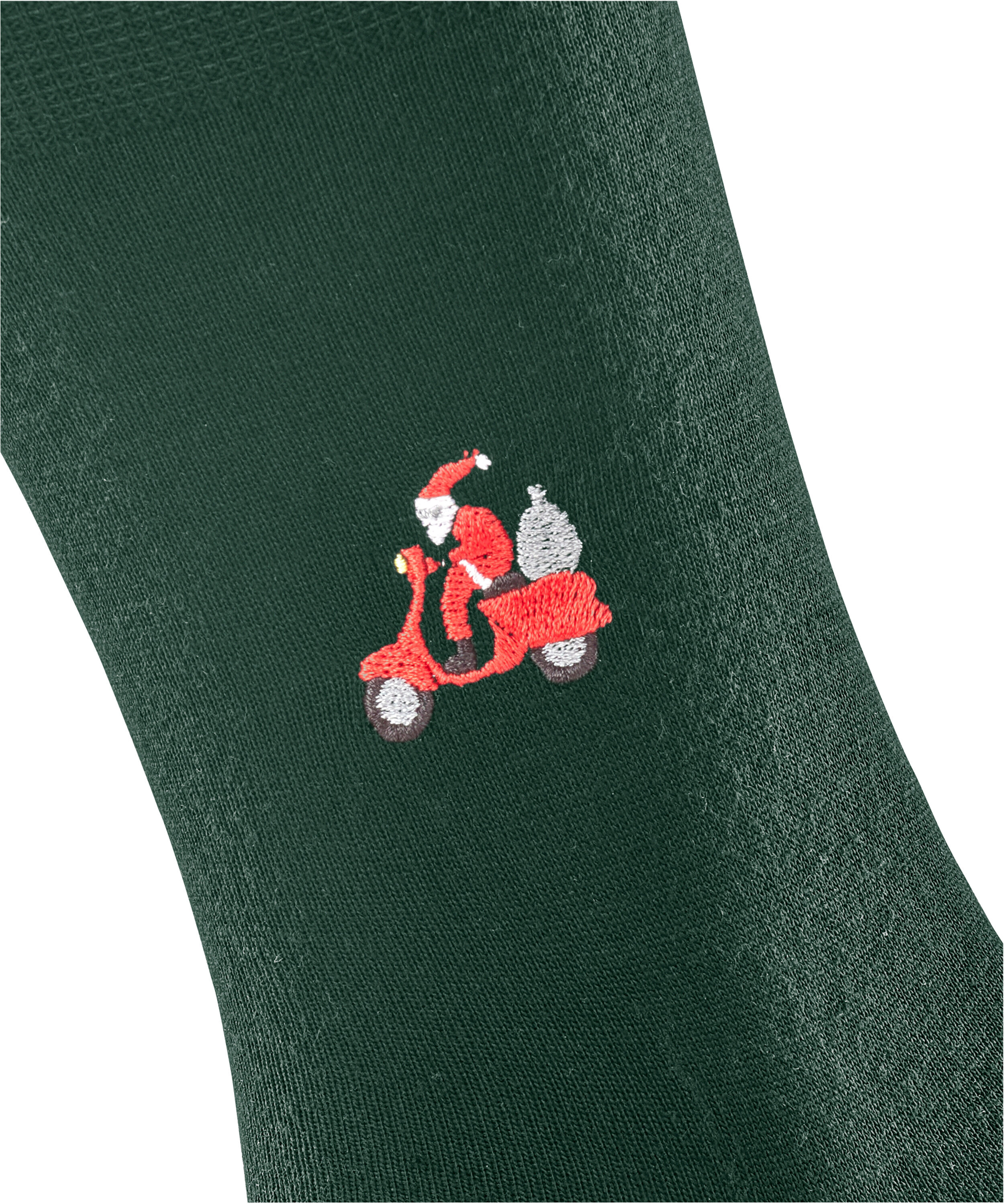 Herren-Socke von  FALKE "Airport Driving Santa " mit Weihnachts-Motiv aus Schurwoll-Baumwoll-Mix