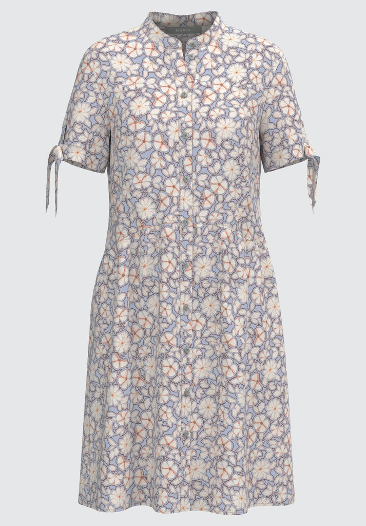 Baumwoll-Kleid in A-Linie "DORINE" Blumenprint
