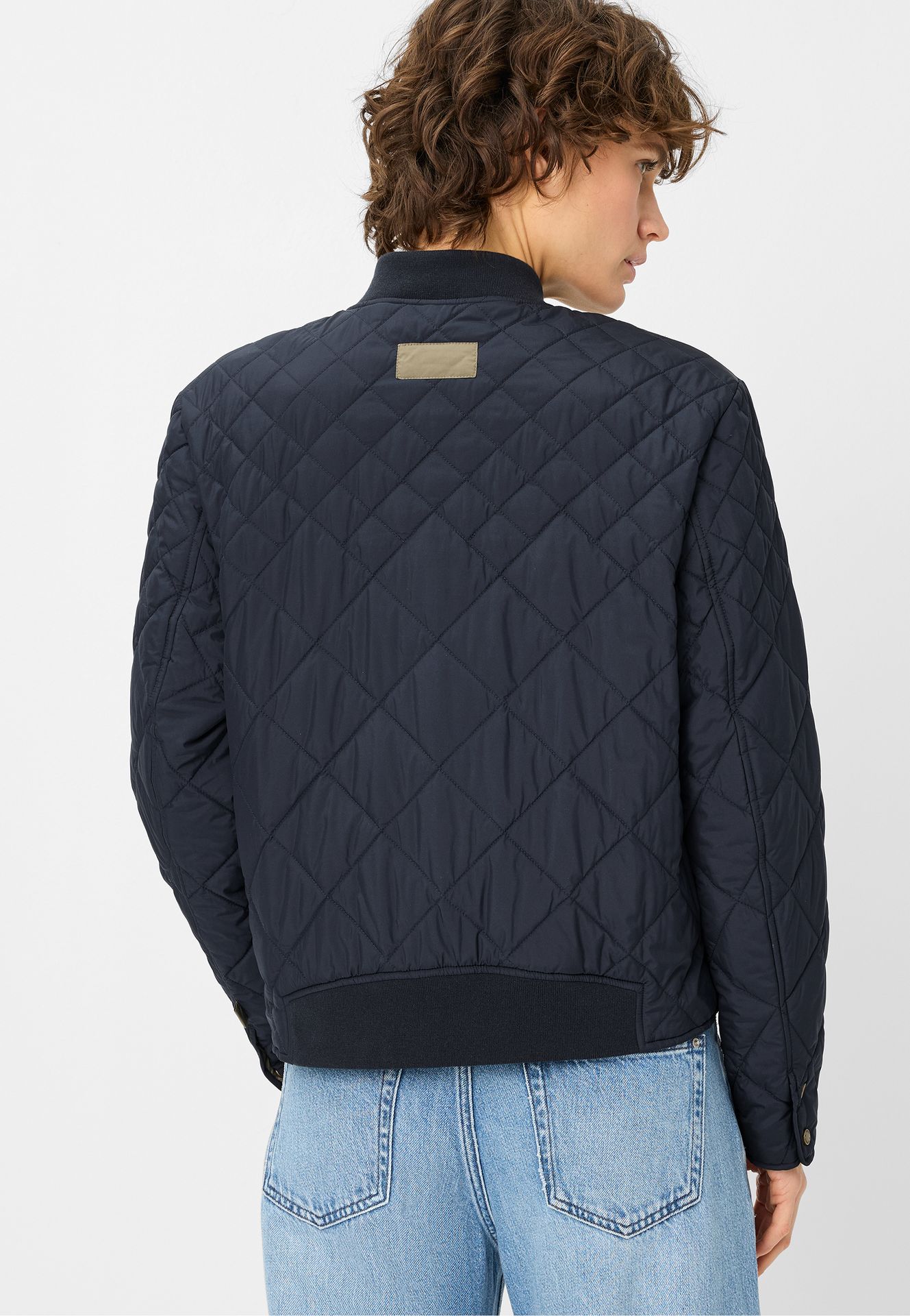 kurzer modischer Stepp-Blouson "Repreve" mit Strickbündchen