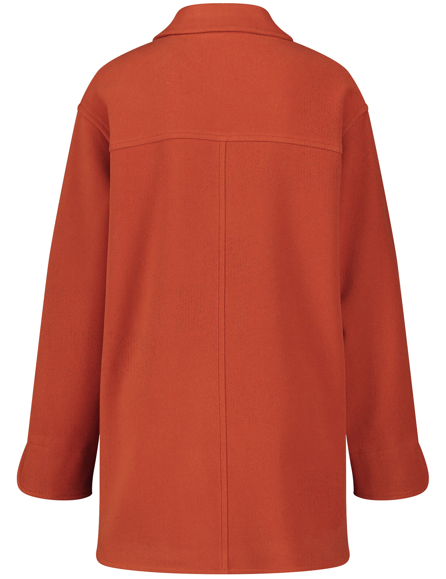 oversized Hemdjacke aus Web-Fleece
