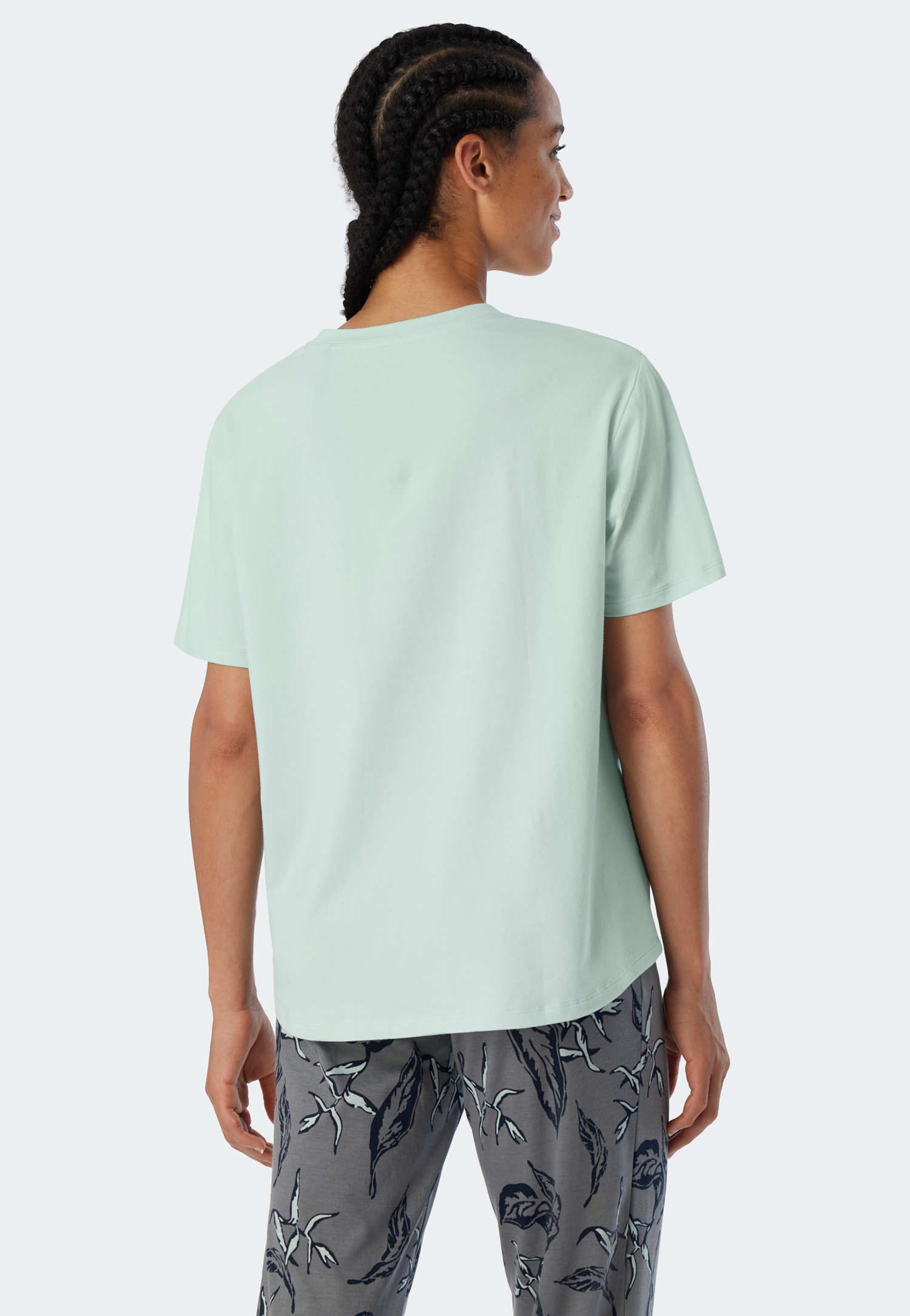 Sleepwear-Shirt aus Baumwoll-Elasthan