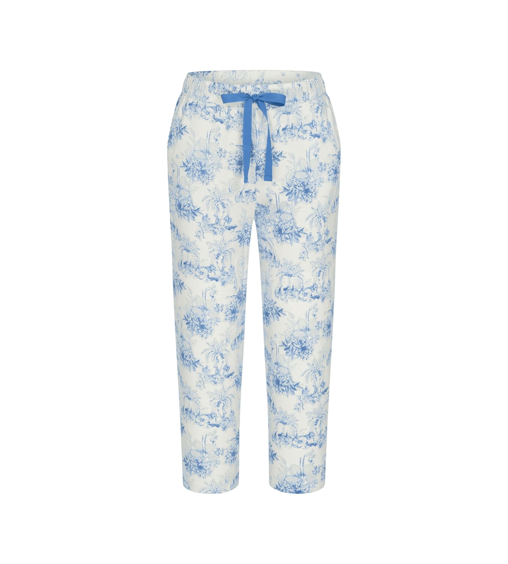 Sleepwear-Hose "Mix & Match 7/8 Trousers 02" mit Allover-Lingerie-Muster aus reinem BAumwoll-Jersey