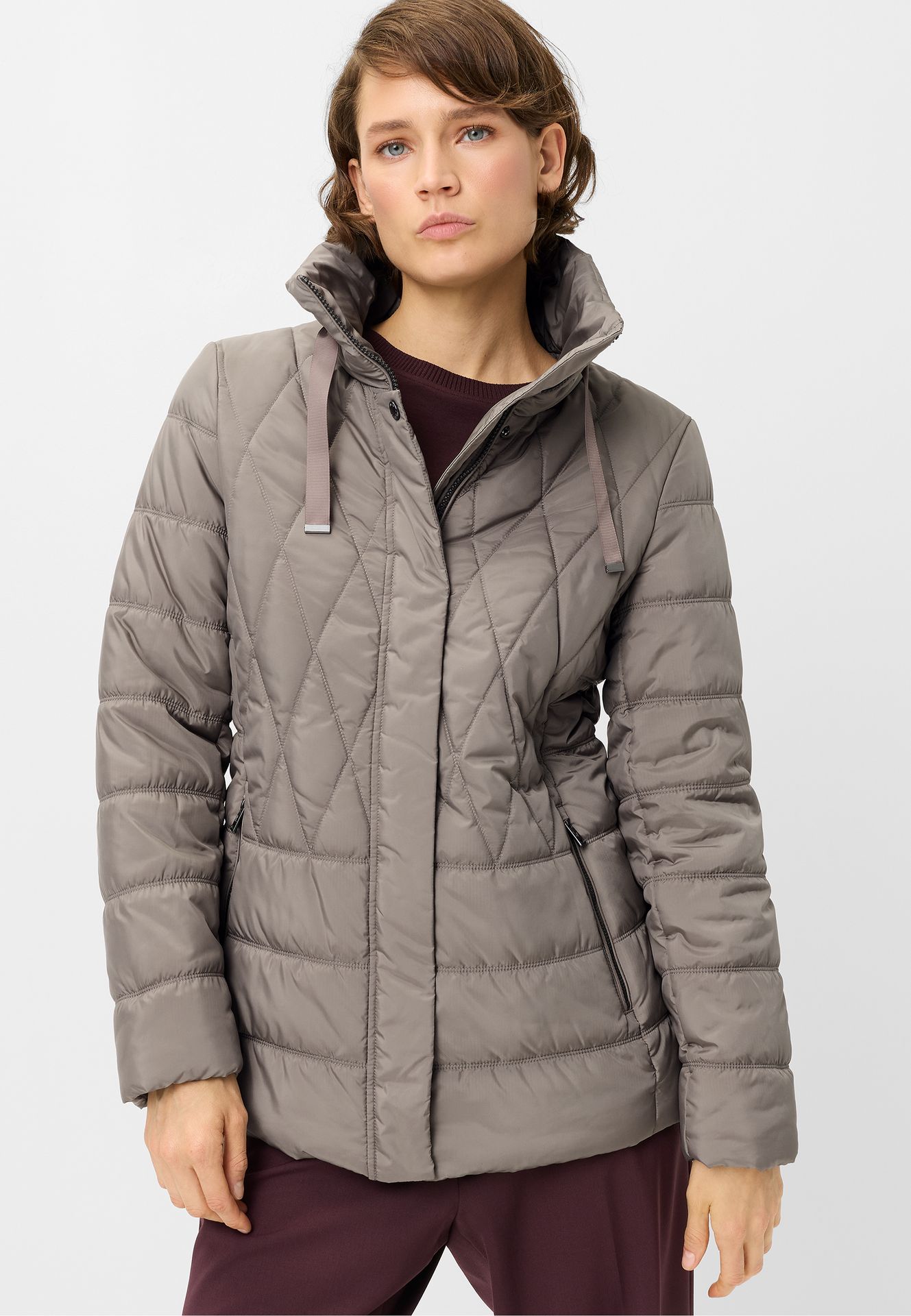 warme Weather Protection Stepp-Jacke mit hohem Stehkragen