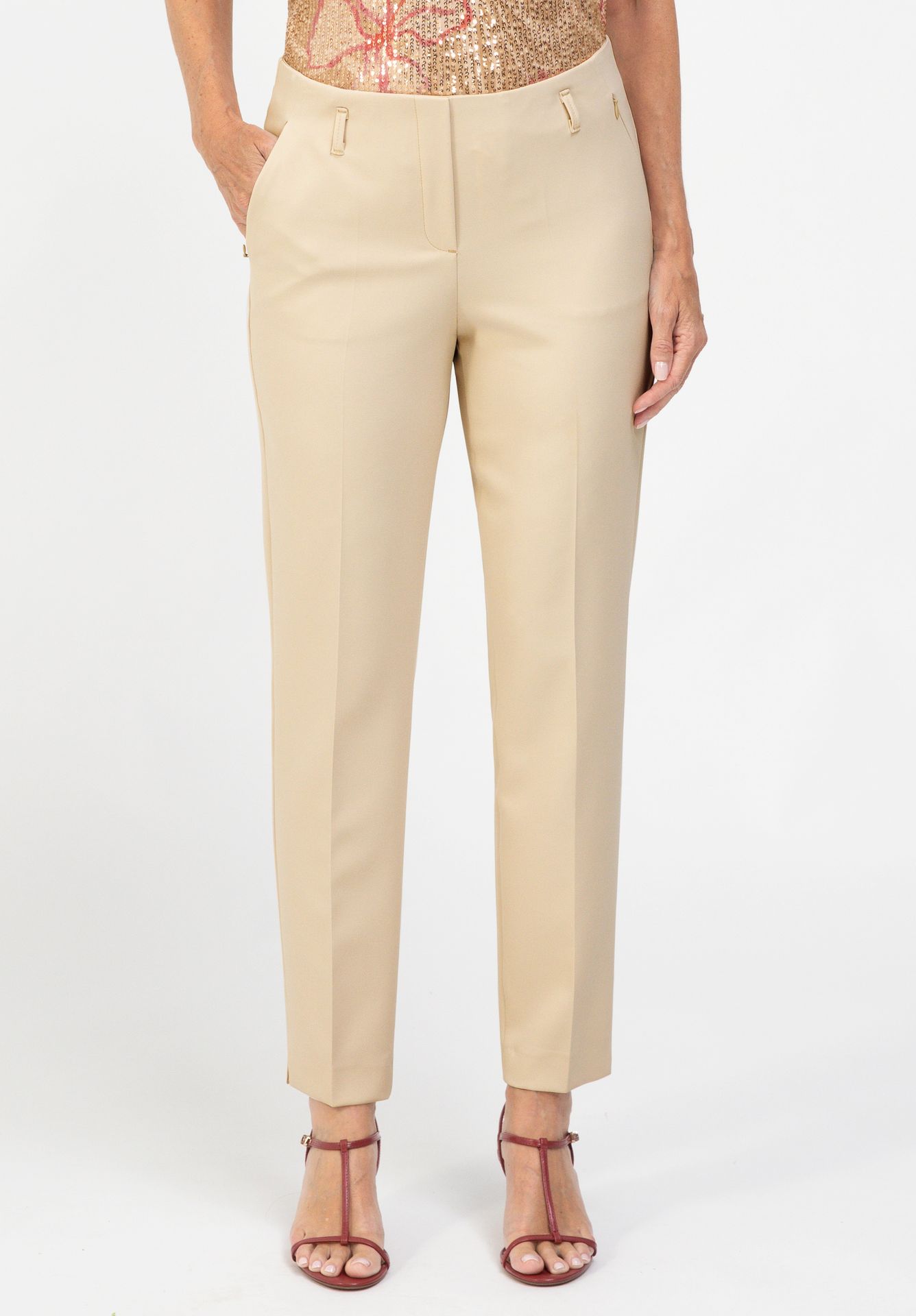 gepflegte Stretch-Hose "SIENA" mit schmalem Bein
