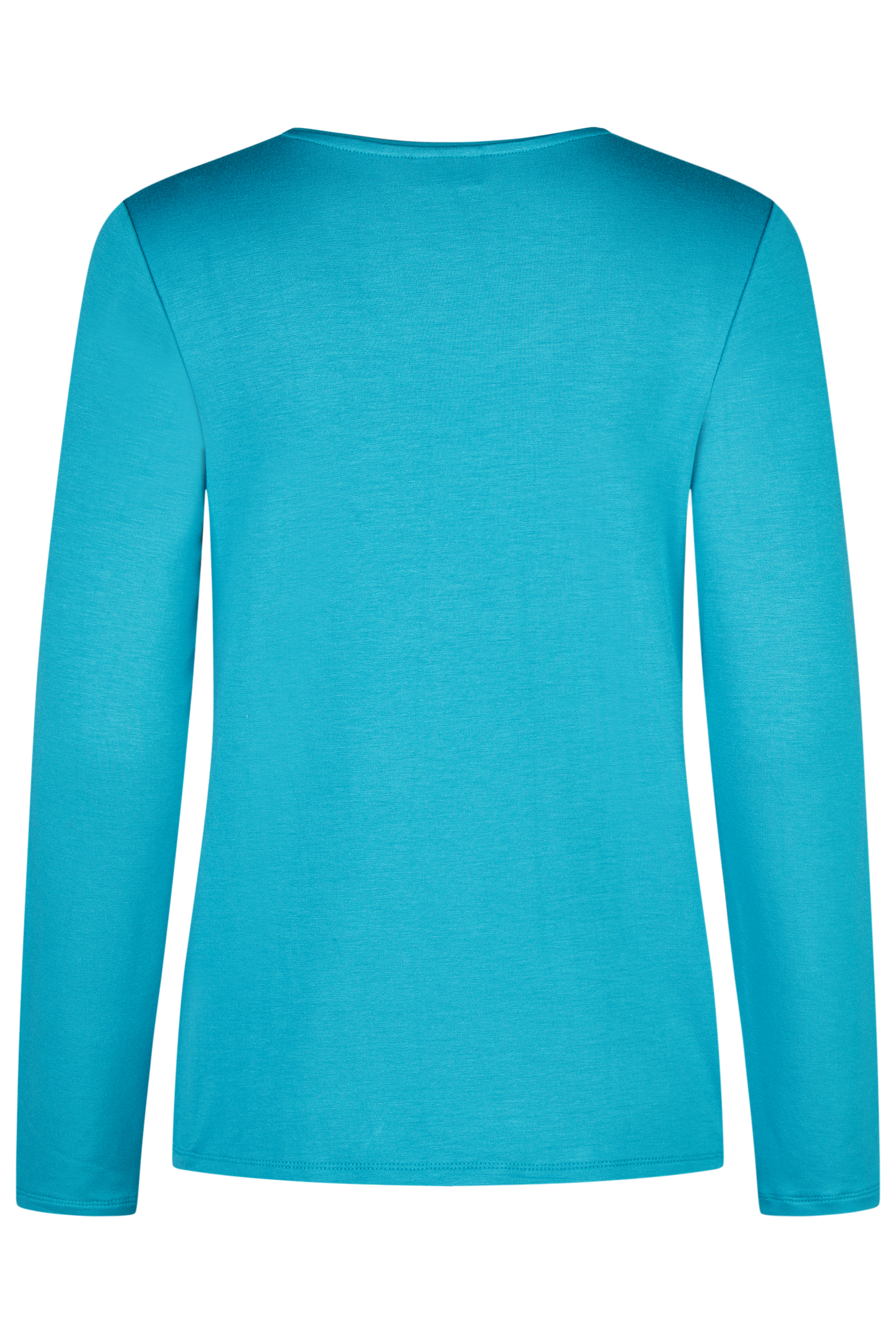 Langarm-Shirt mit platziertem Graphic-Druck im Fond aus Viskose