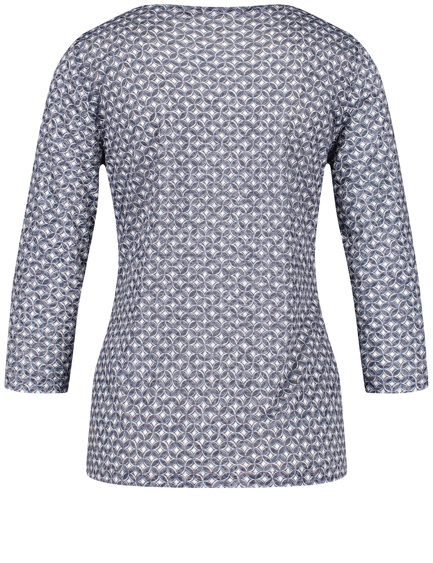 leichtes 3/4 Arm-Shirt in Allover Print