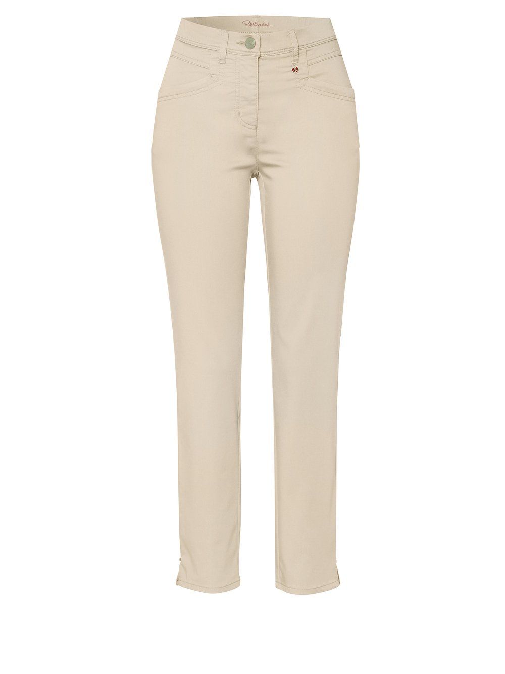 Baumwoll-Hose "Meine beste Freundin 7/8" in Slim Fit