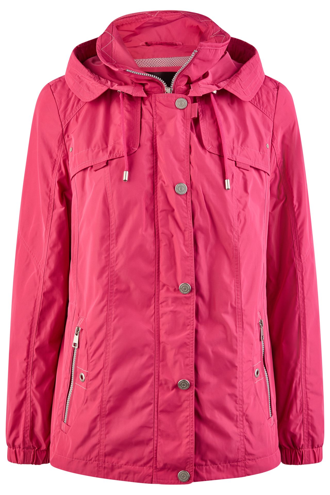 leichte ungesteppte Sommer-Jacke mit Kapuze