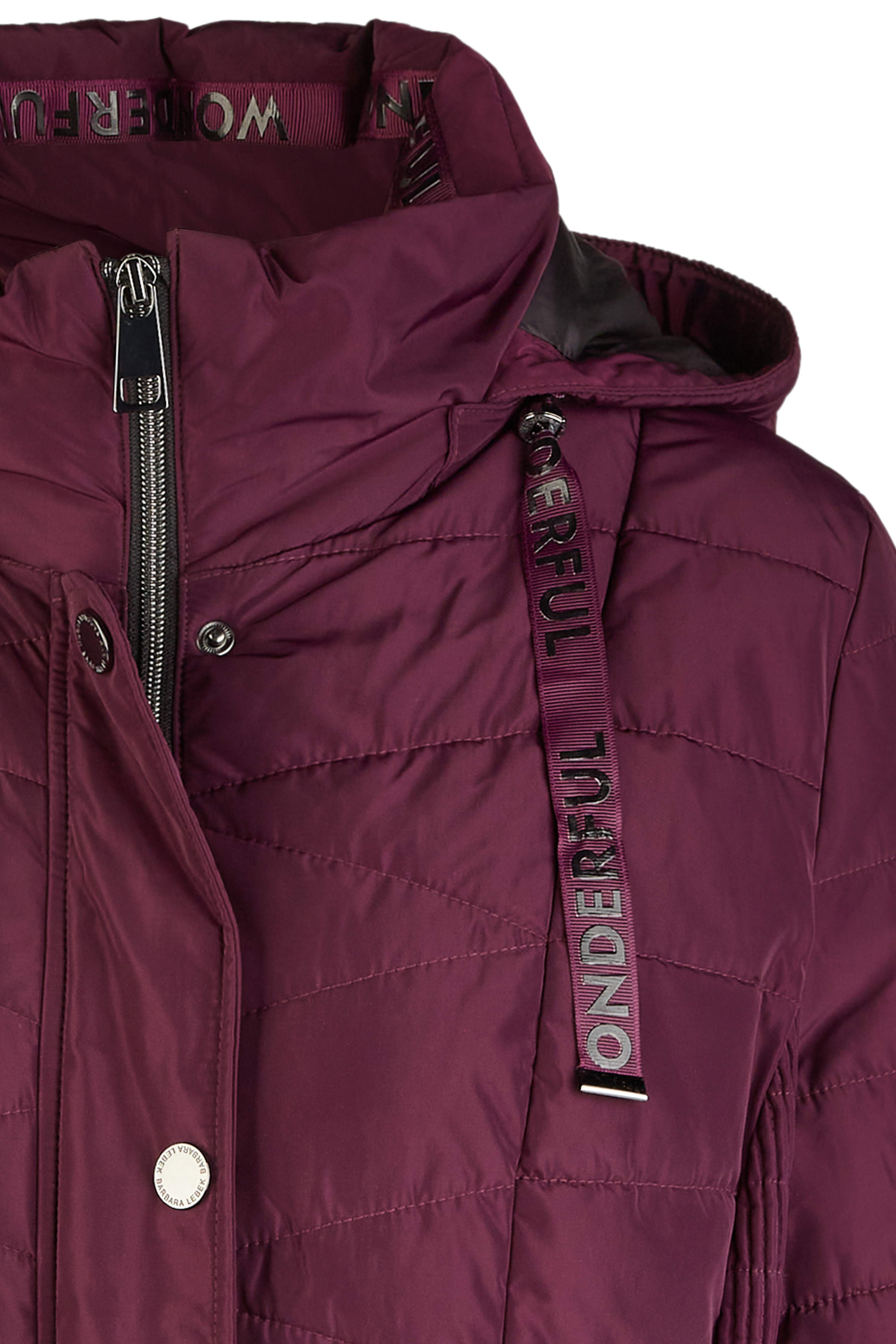 warme Stepp-Jacke mit Kapuze