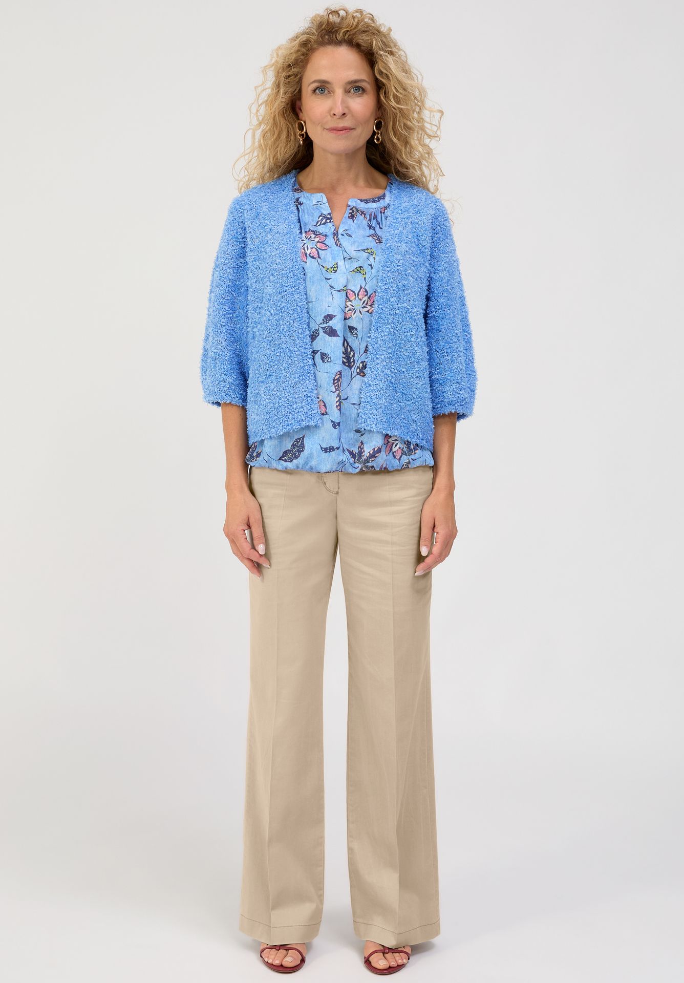 elastische Baumwoll-Jeans "MELBOUNRE" mit weitem Bein