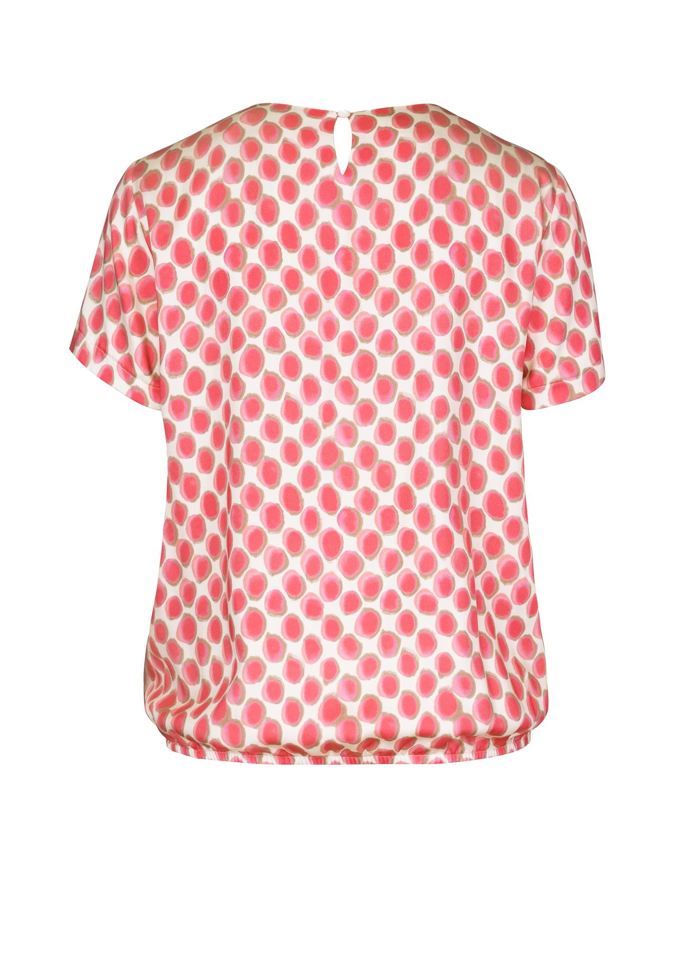 edles Blusenshirt "DARIN" mit frischem Allover-Tupfen-Dessin aus reiner Viskose