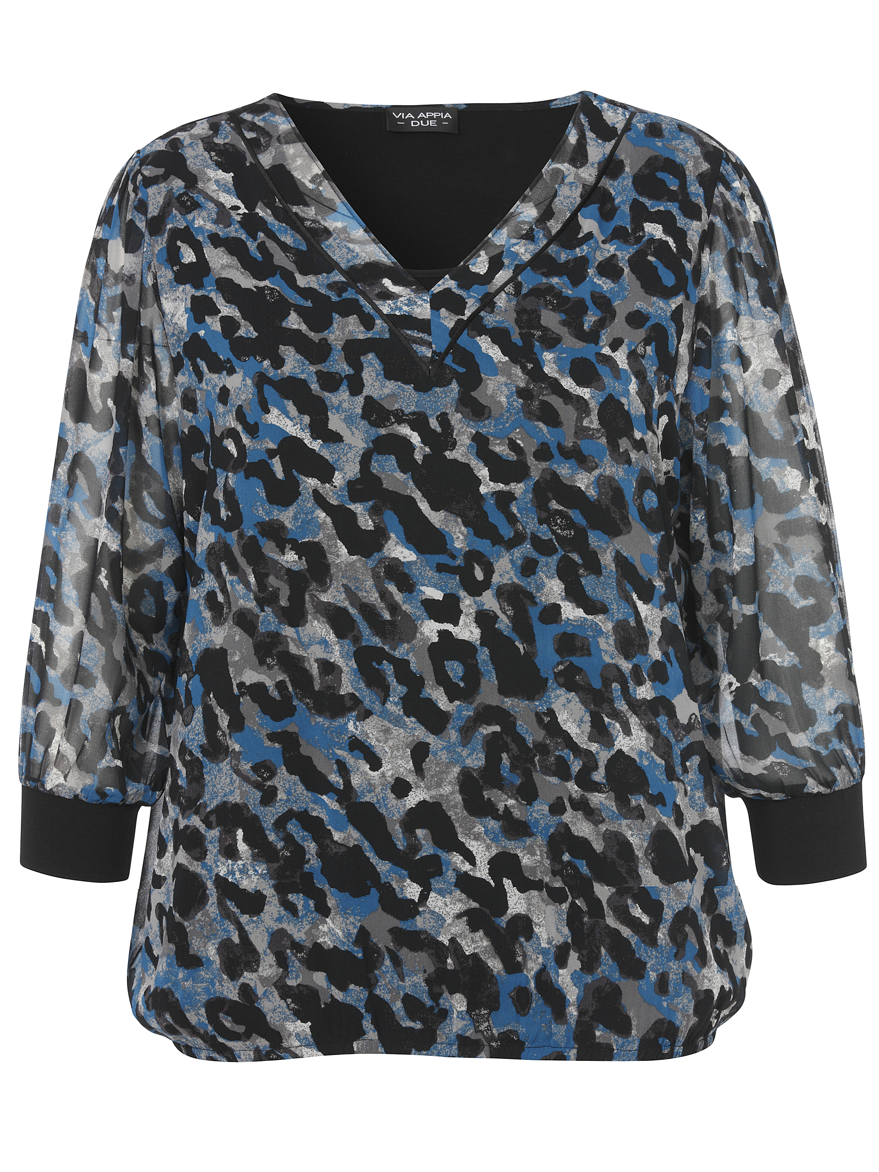 pfegeleichte Schlupf-Bluse im Animal-Print