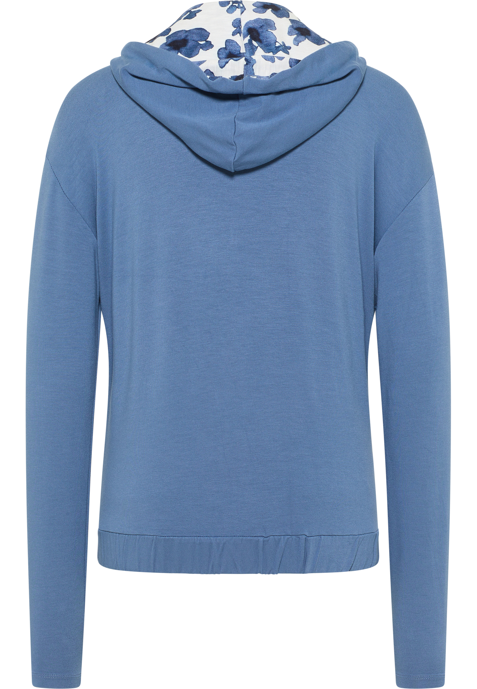 Sweat-Jacke aus Viscose mit Kapuze