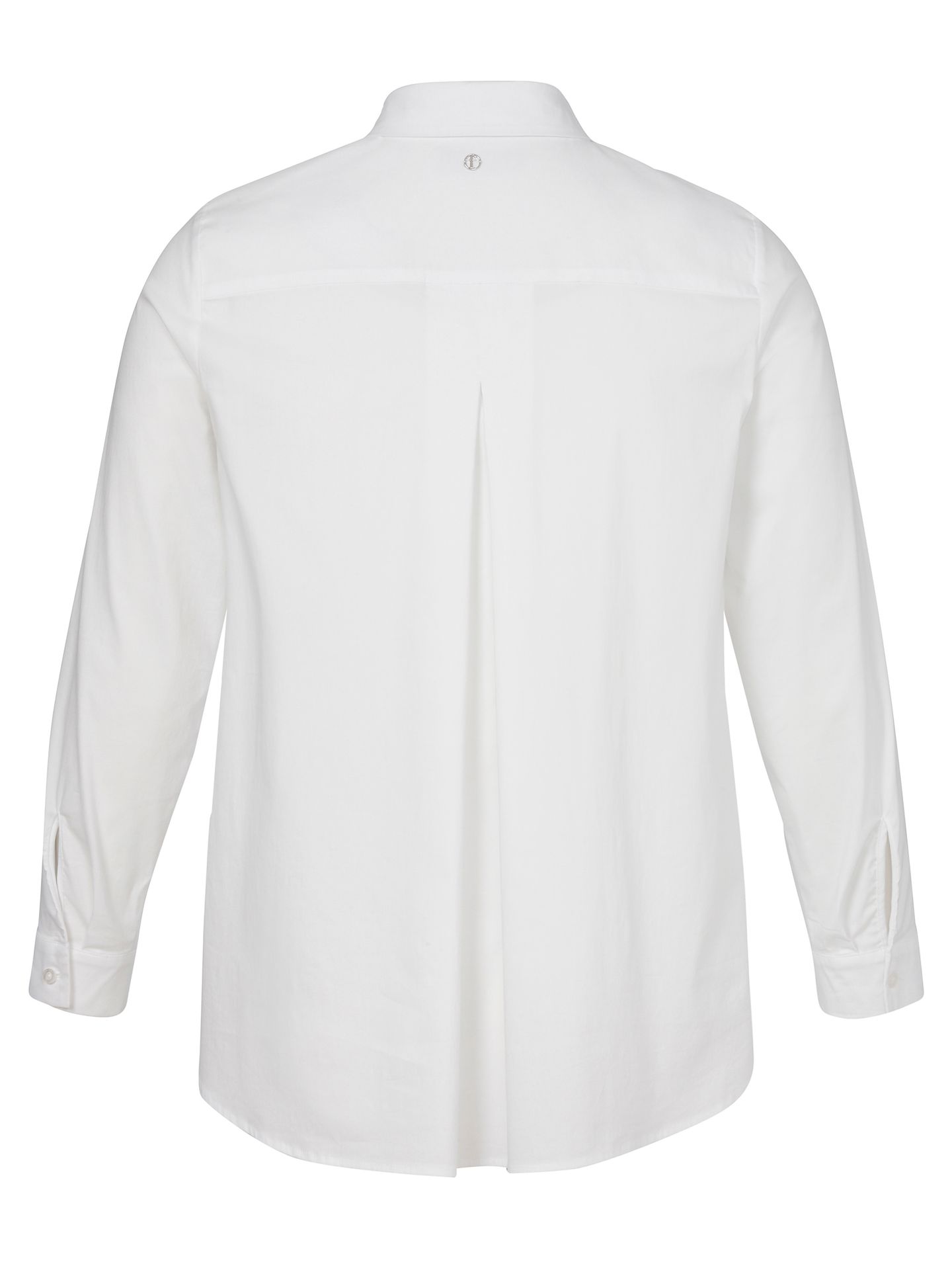 Basic Hemdbluse aus Baumwoll-Elasthan