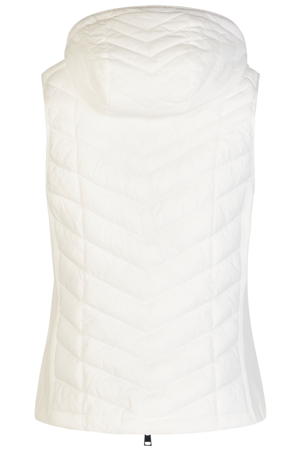 sportive gesteppte Outdoor-Weste mit Kapuze