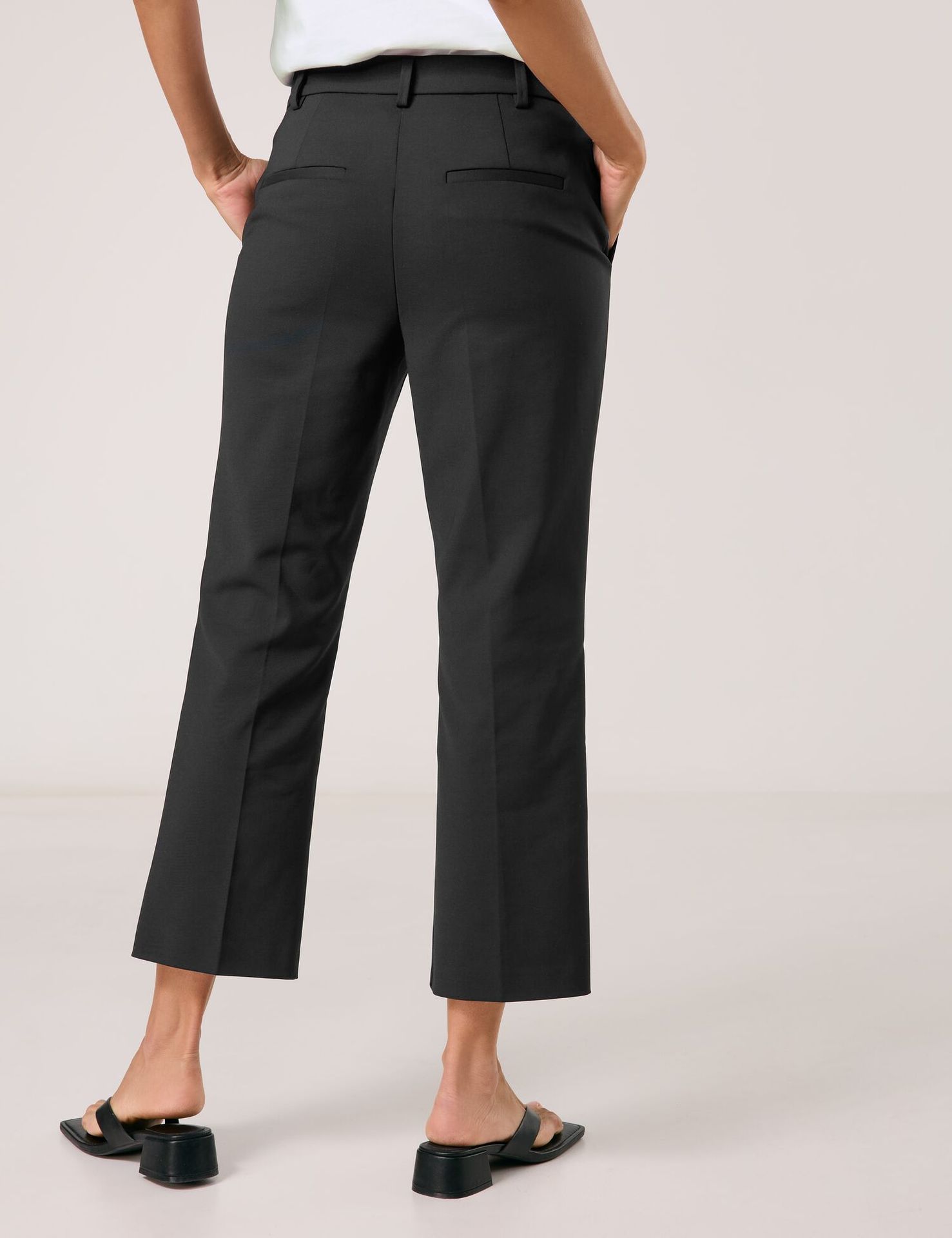 elegante Stoff-Hose aus Baumwoll-Stretch