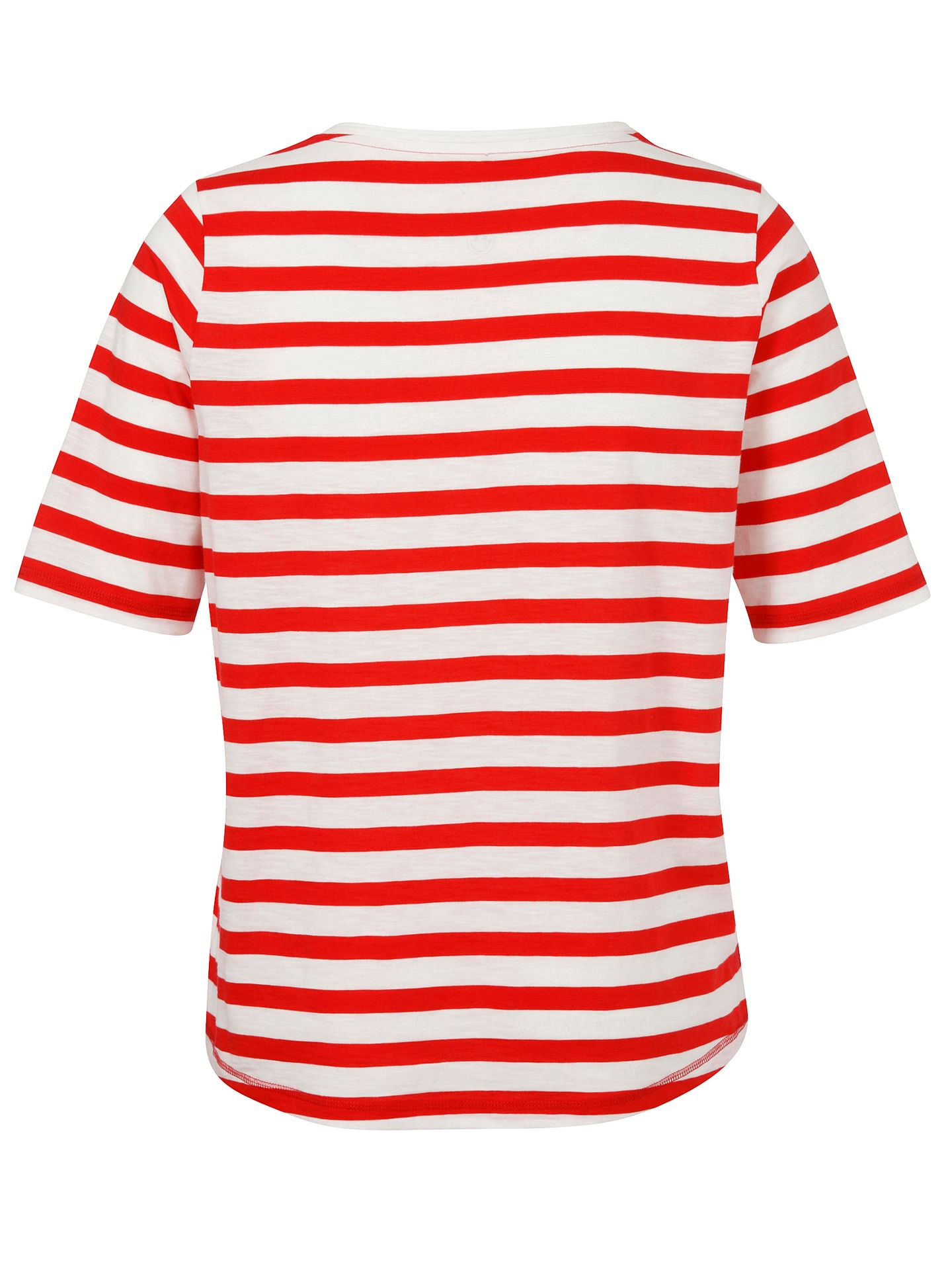 Baumwoll-T-Shirt mit blockringel und maritimen Front-Motiv