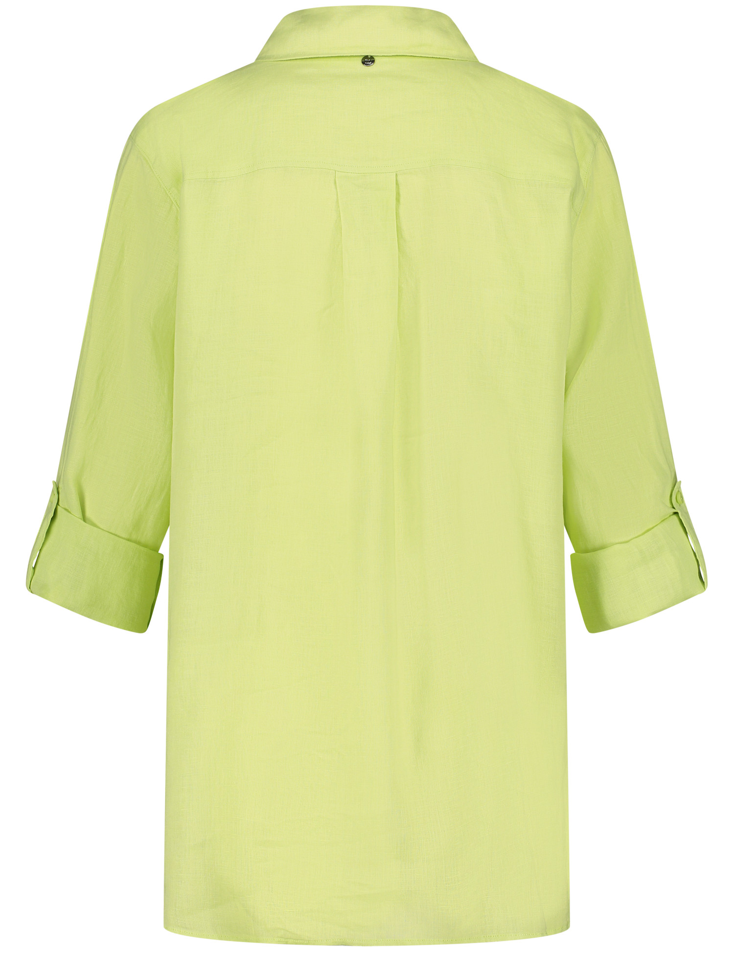 Longbluse aus Leinen mit Seitenschlitzen