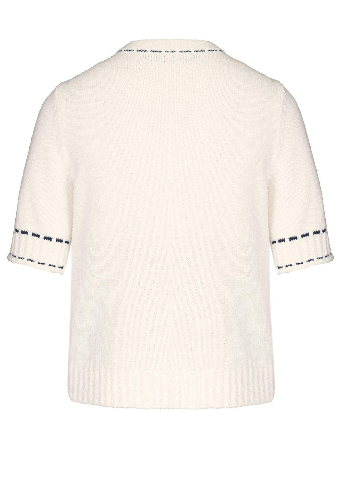 1/2-Arm-Strickjacke im Chanel-Stil "RENE" aus Baumwoll-Mix