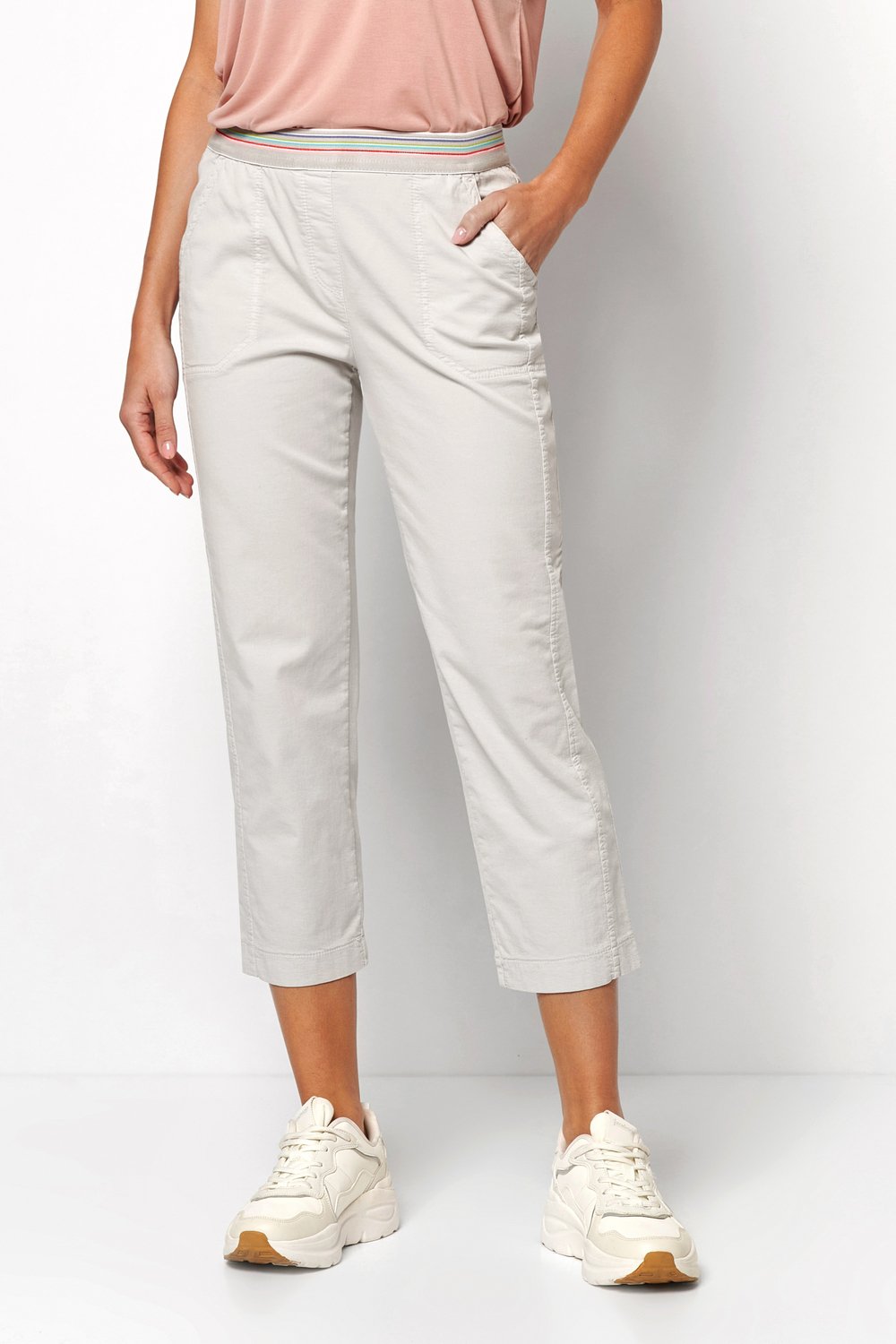 Damen-Jogpants "Sue Jogpants 3/4" aus elastischer Baumwolle und Dehnbund