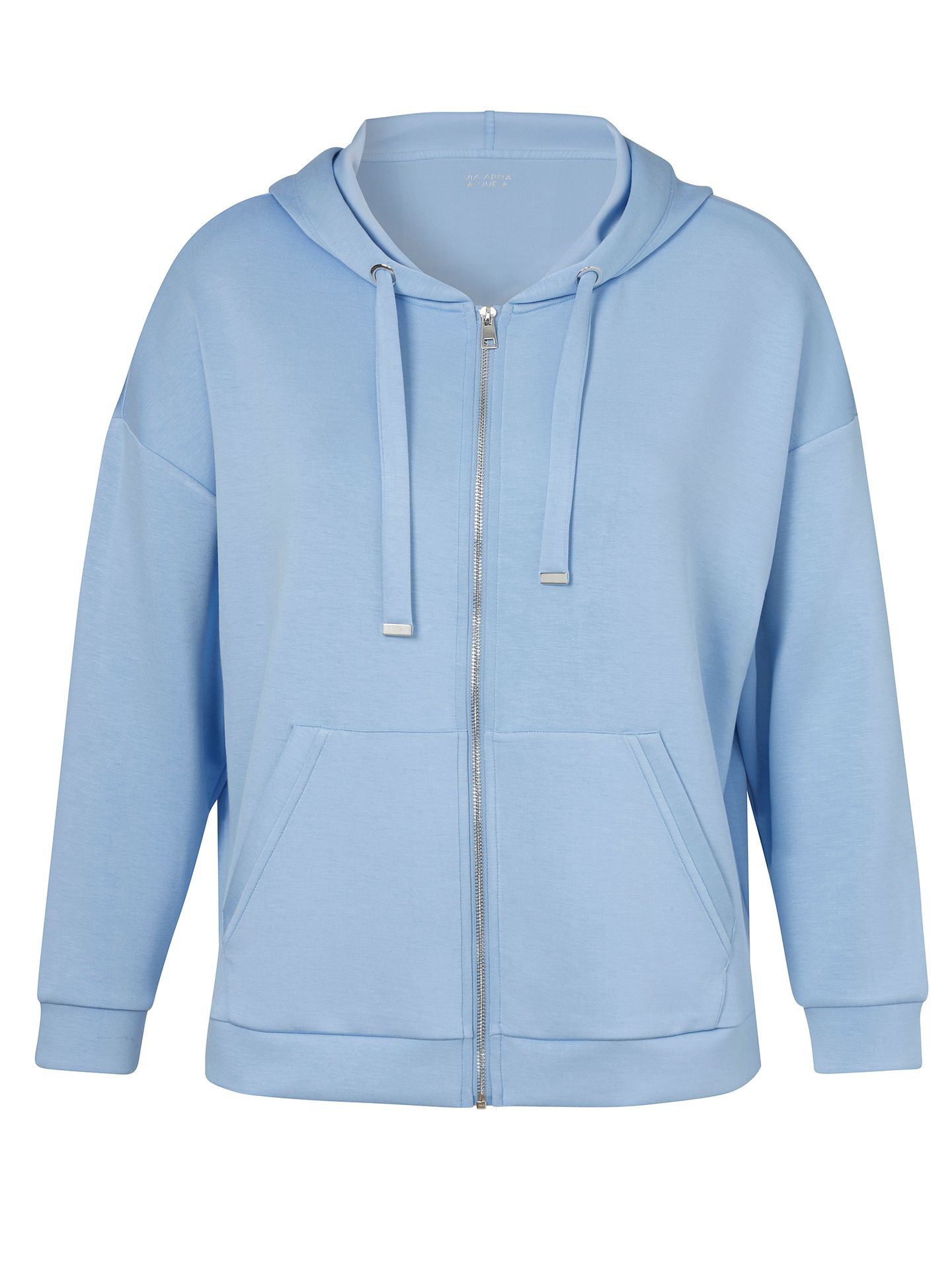 Sweat-Hoodie-Jacke aus Viskose-Mix mit Zipper