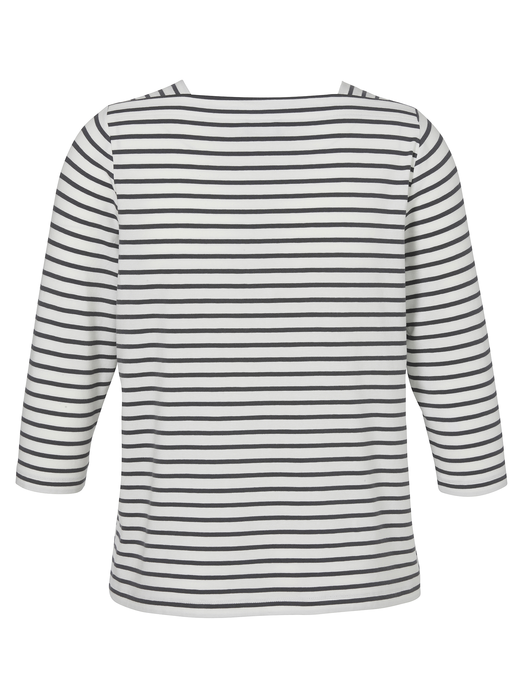 geringeltes Damen-Shirt aus Baumwoll-Modal-Mix