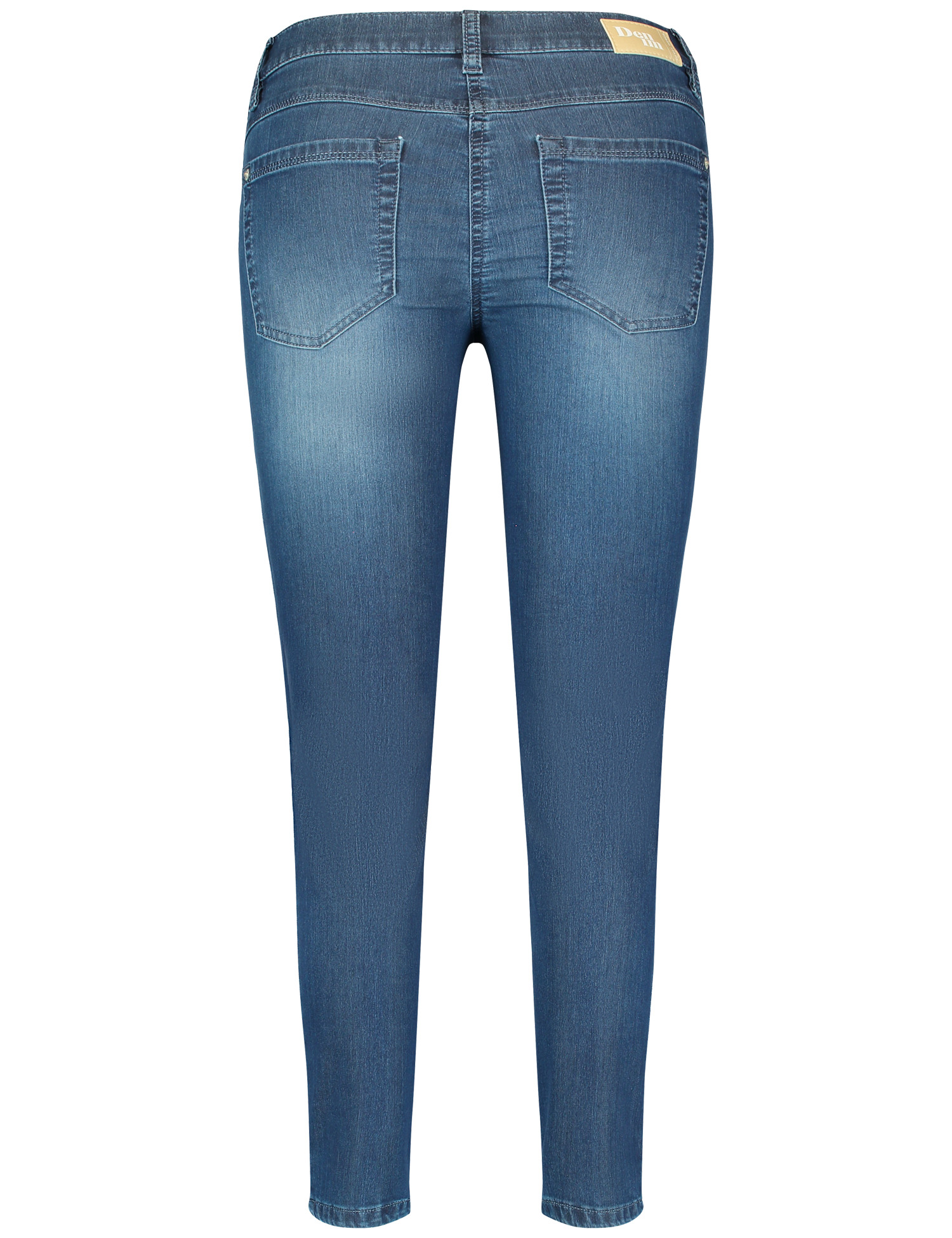 verkürzte Skinny-Jeans aus Baumwoll-Elasthan