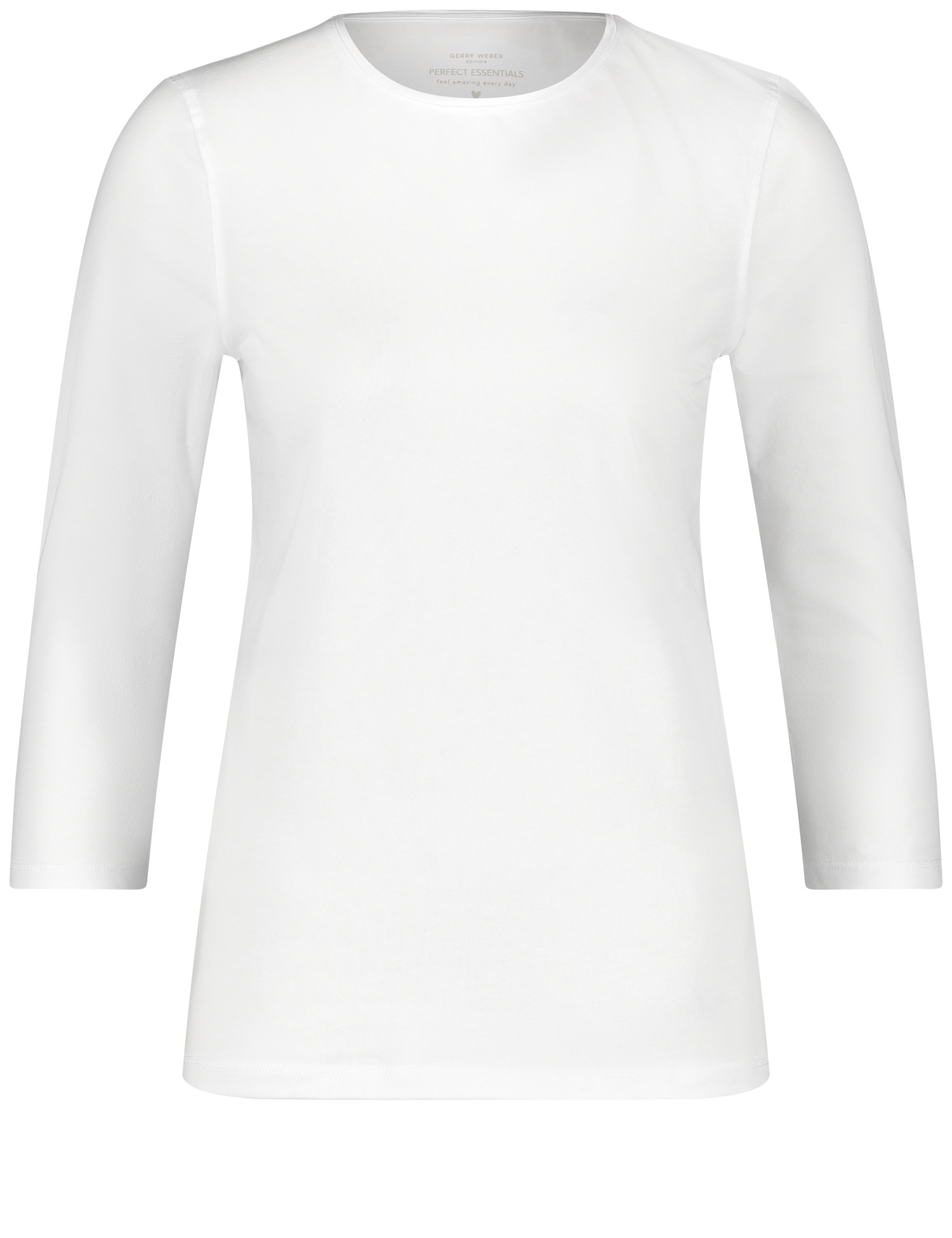 Basic-Shirt aus Baumwolle mit  3/4 Arm