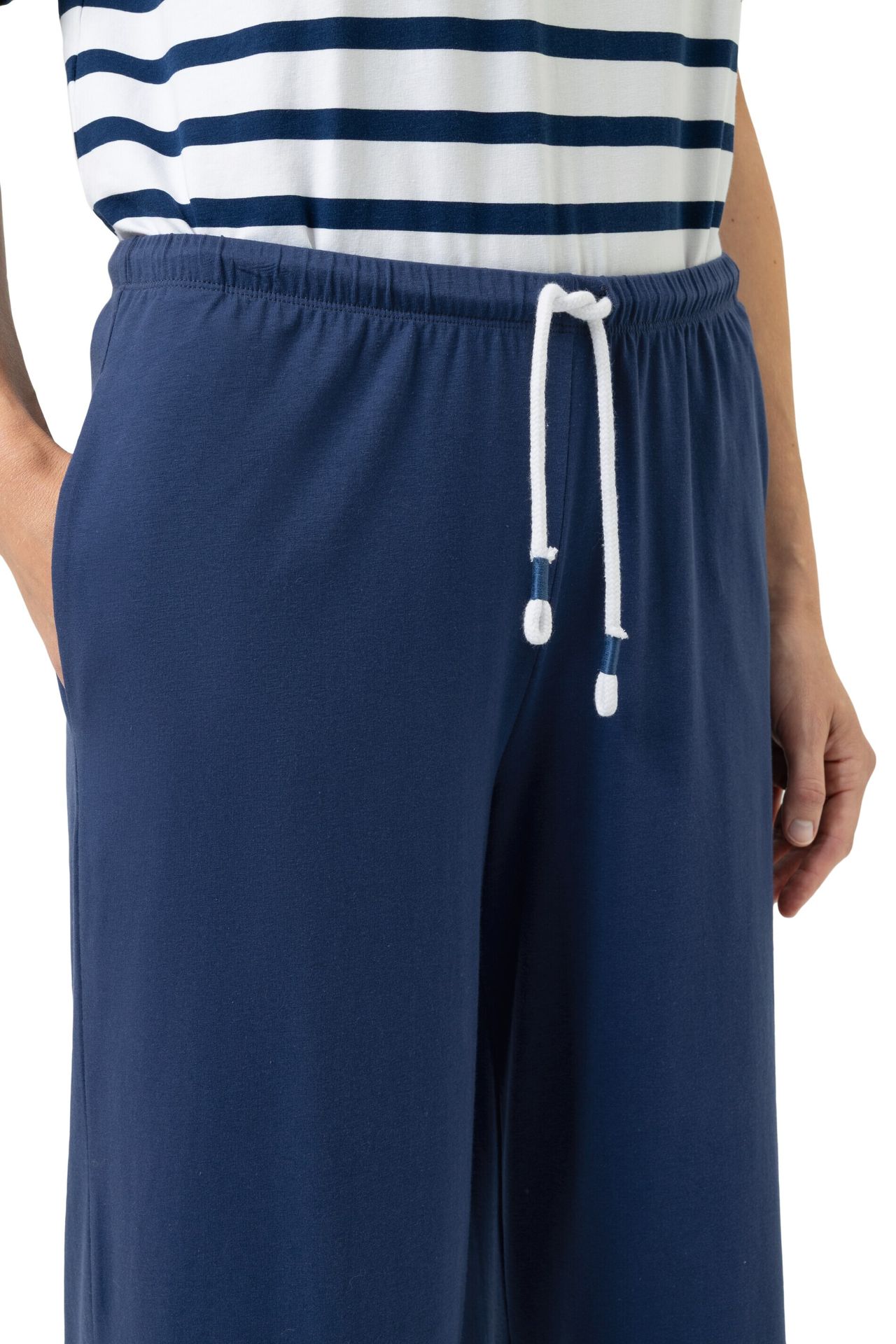 Sleepwear-Hose im  Culotte-Stil mit Bindeband aus Baumwoll-Jersey