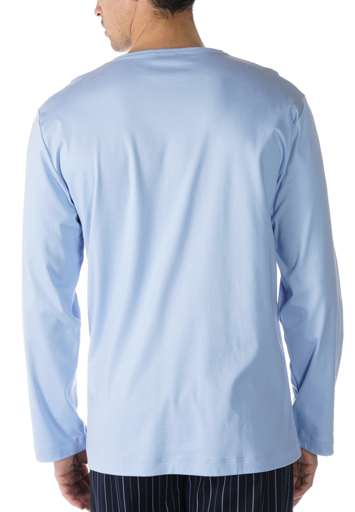 Sleepwear-Shirt aus reinem Baumwoll-Jersey