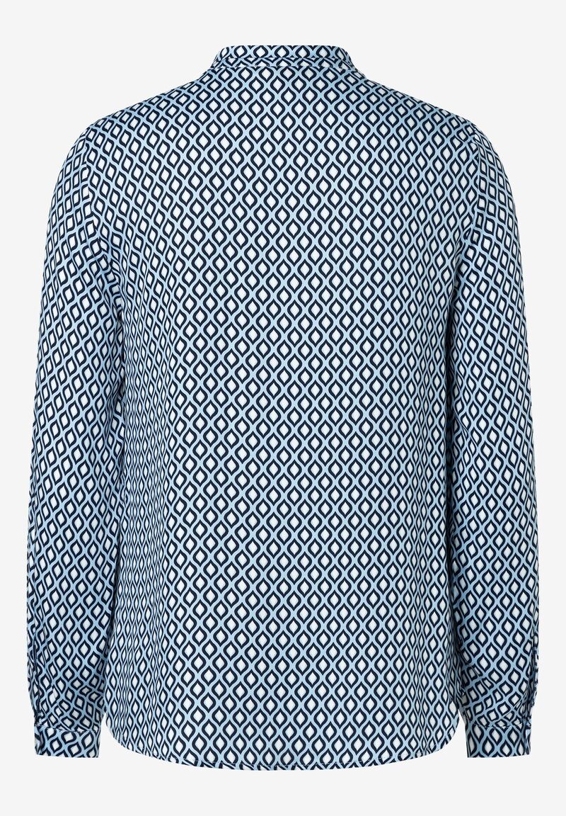 fließende Viskose-Bluse mit Allover-Print