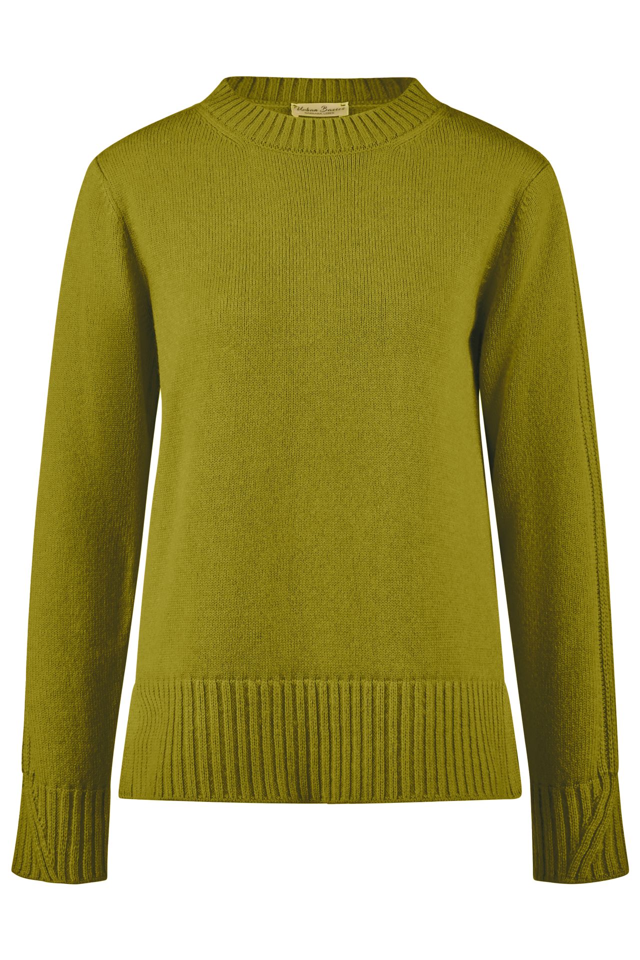 warmer uni Strickpullover mit Wollanteil