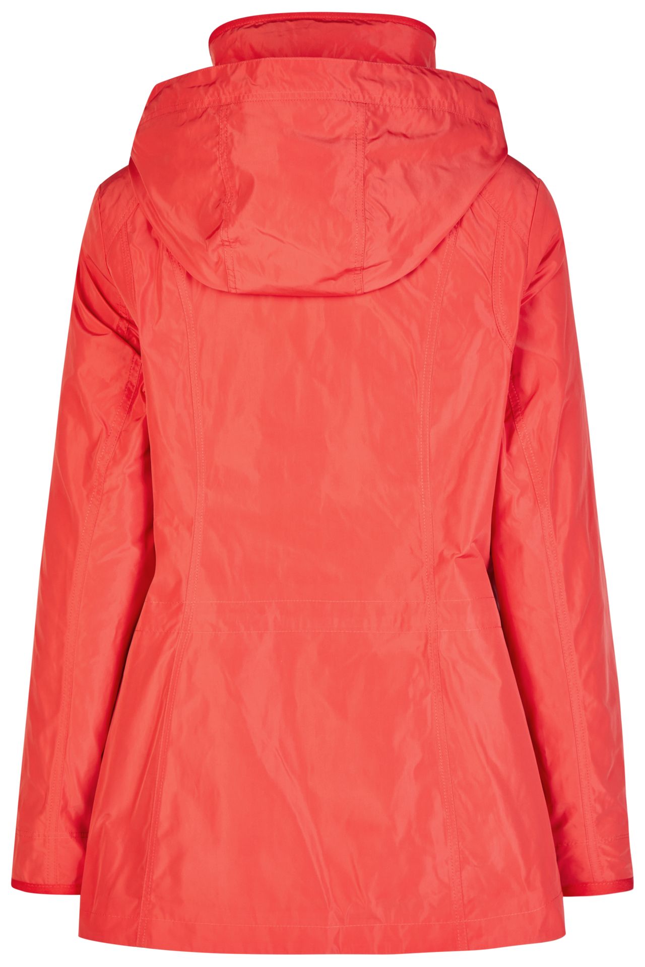 leicht gechinzte Jacke mit Kapuze