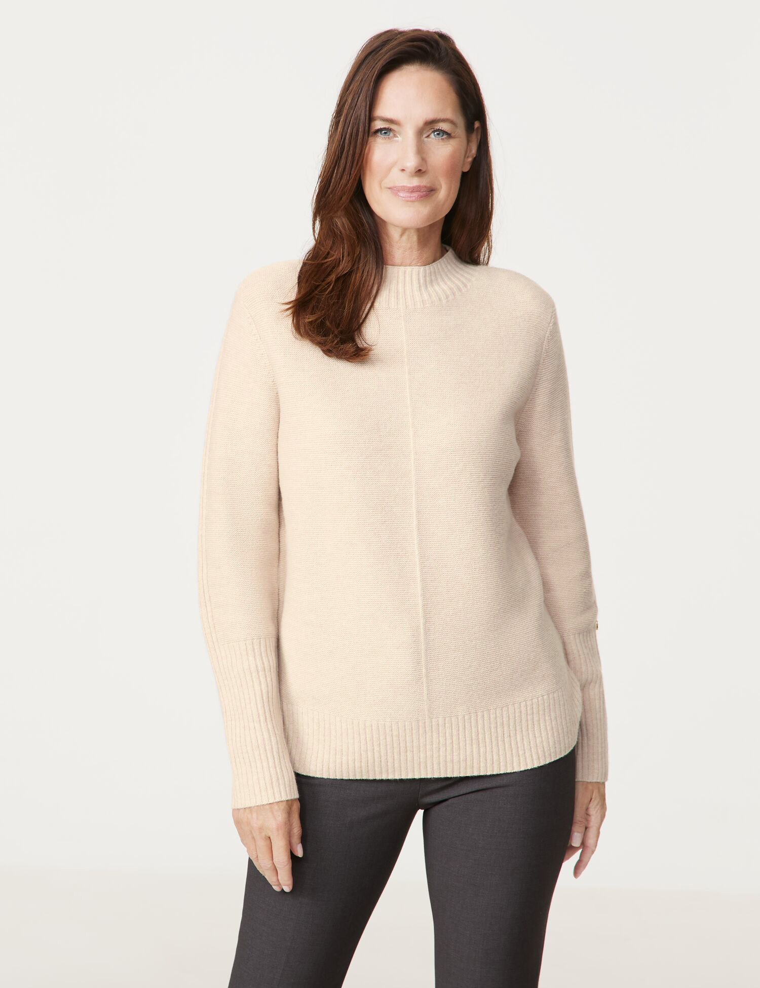 Strickpullover mit Wollanteil