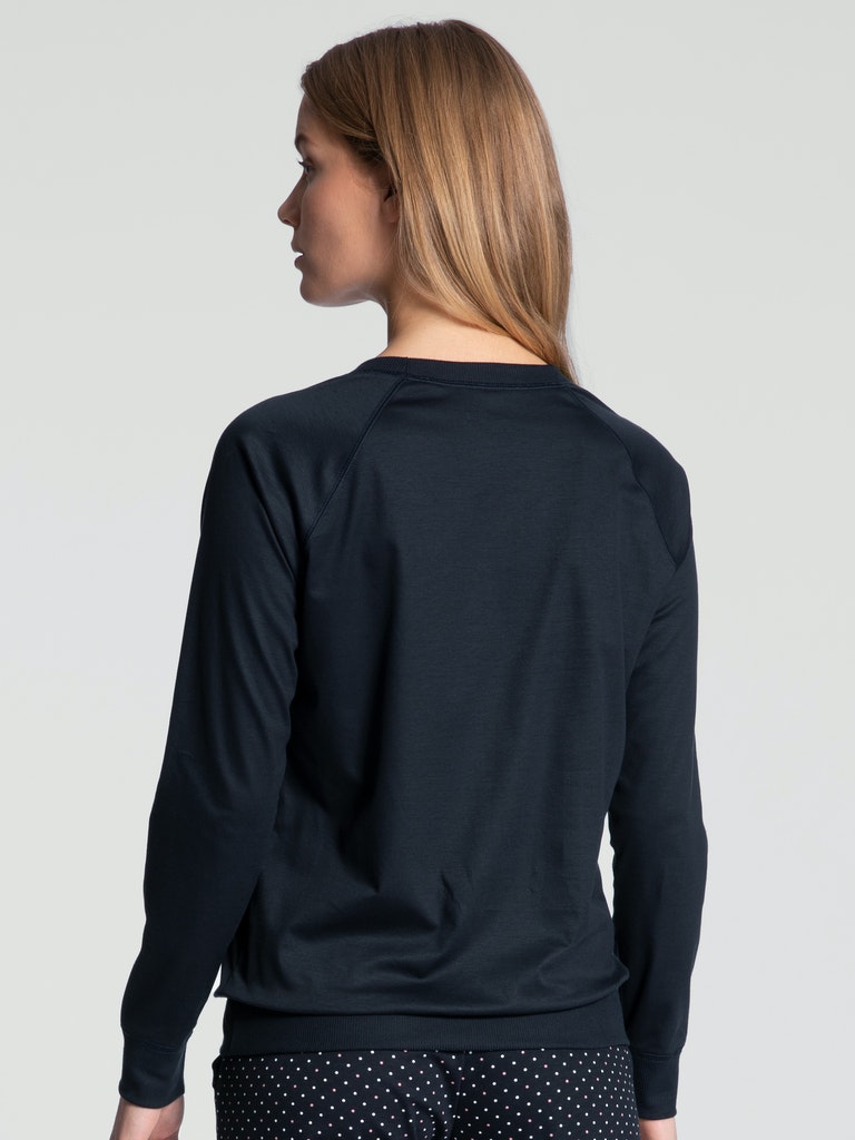 Damen Night-Shirt Langarm aus Supima Cotton