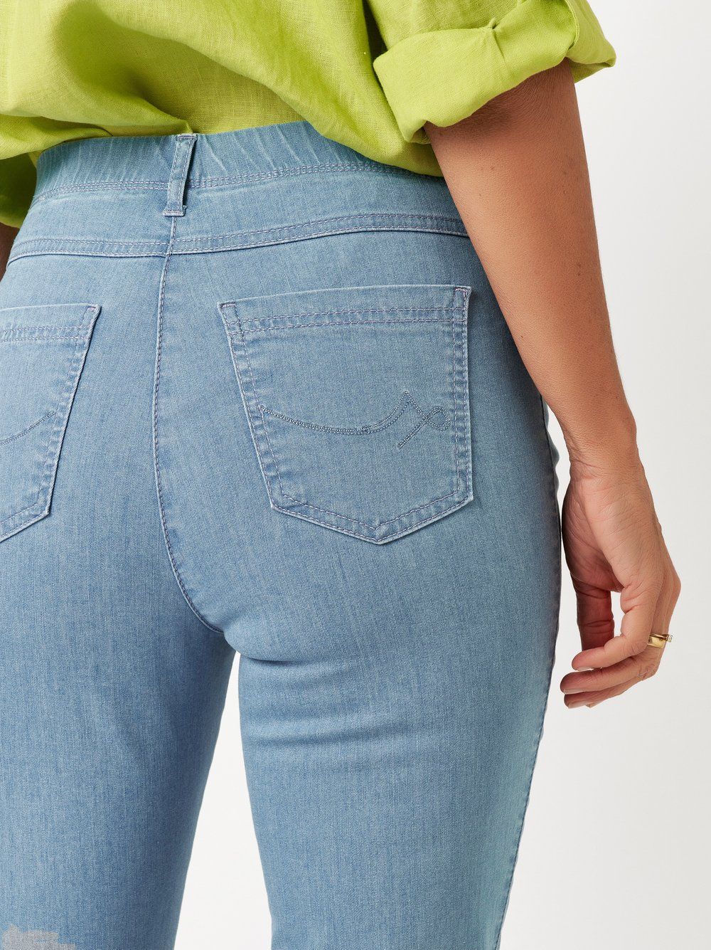 Slim-Fit-Jeans "Meine beste Freundin" in Authentic Denim