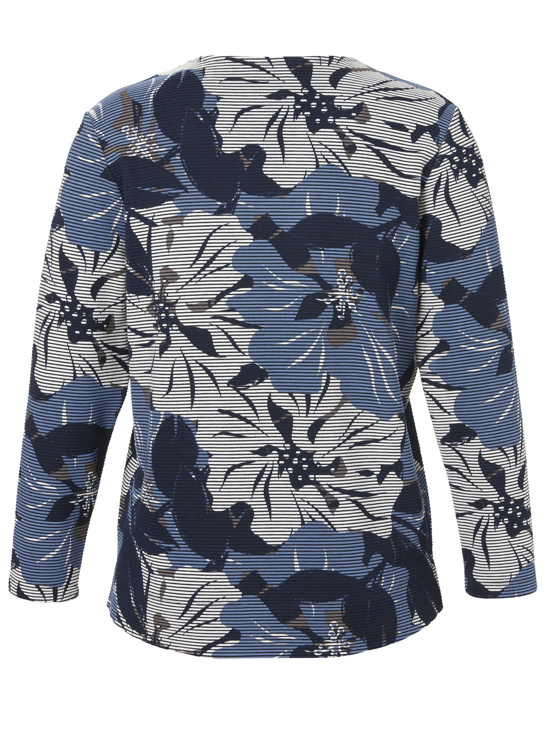 Sweatshirt mit floralem Druck aus Viskose-Mix