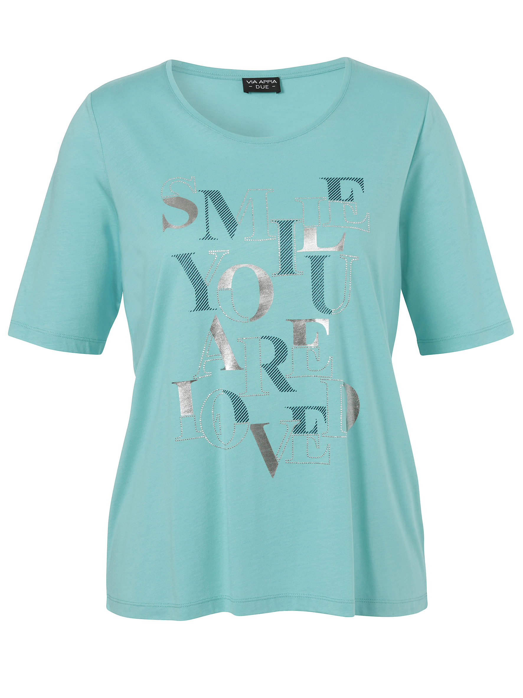 T-Shirt mit Wording-Motiv aus Baumwoll-Modal