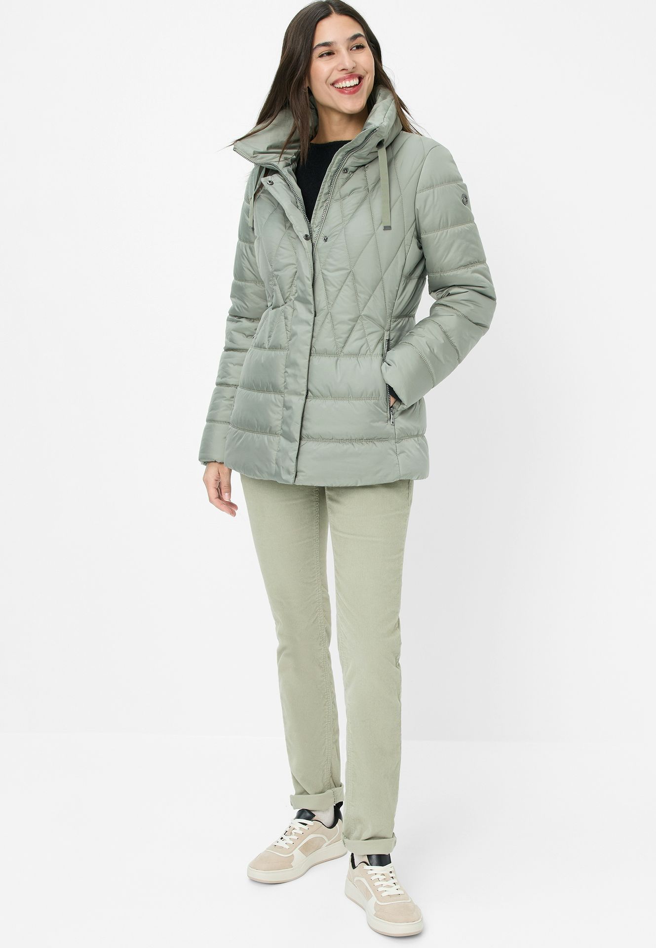 warme Stepp-Jacke mit Thermofleece in zwei Stepparten