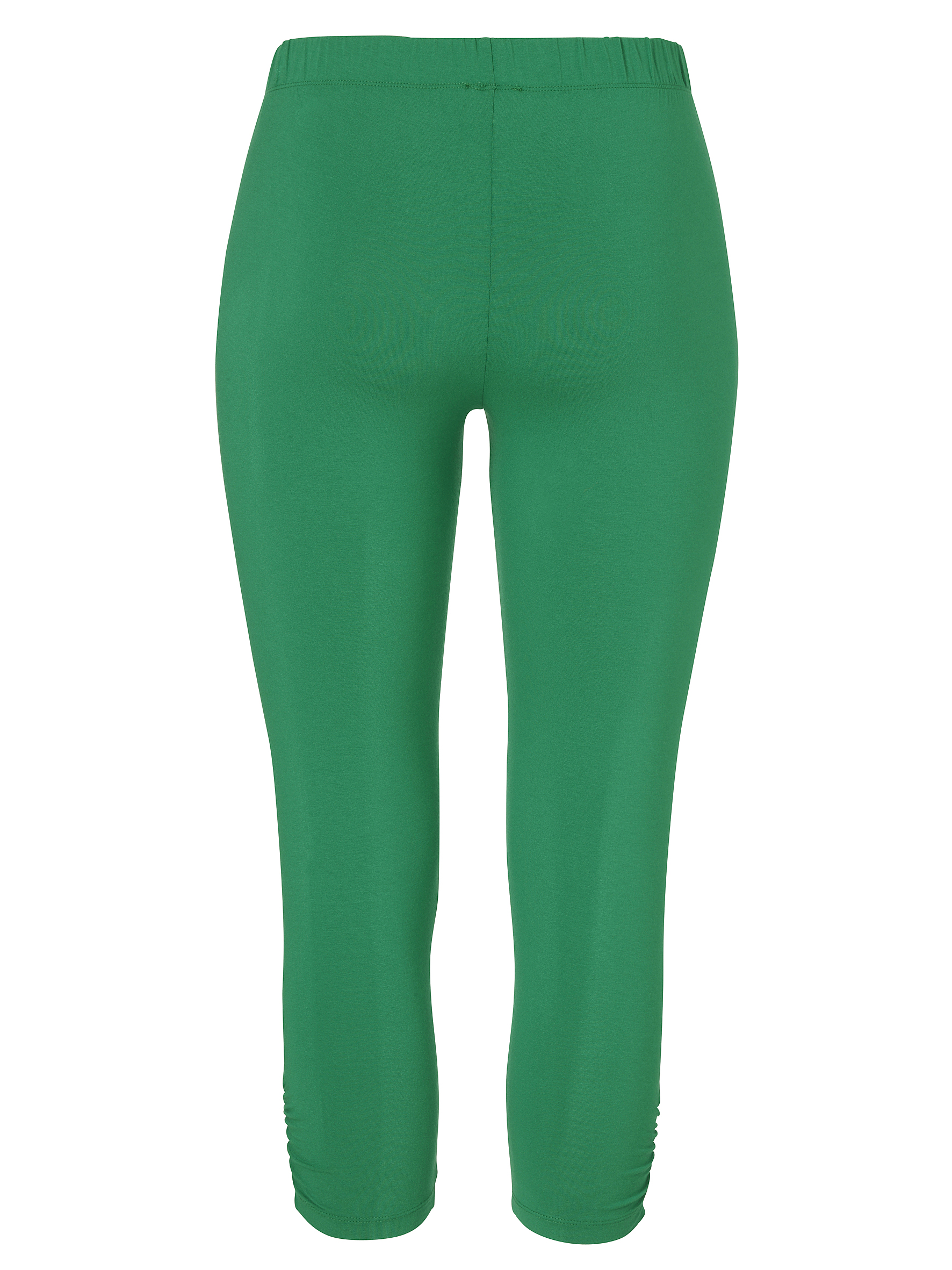 uni Leggings aus Viskose-Jersey mit Raffung am Bein