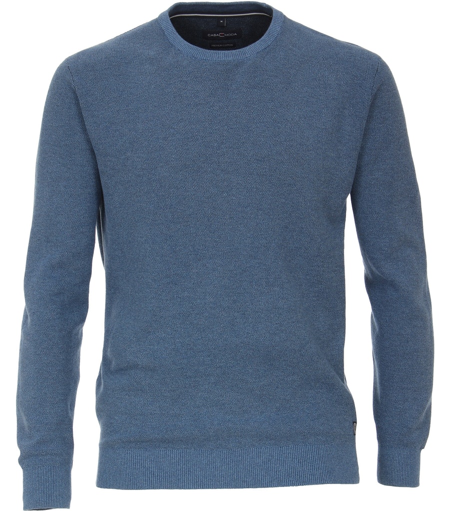 Rundhals Pullover mit Struktur