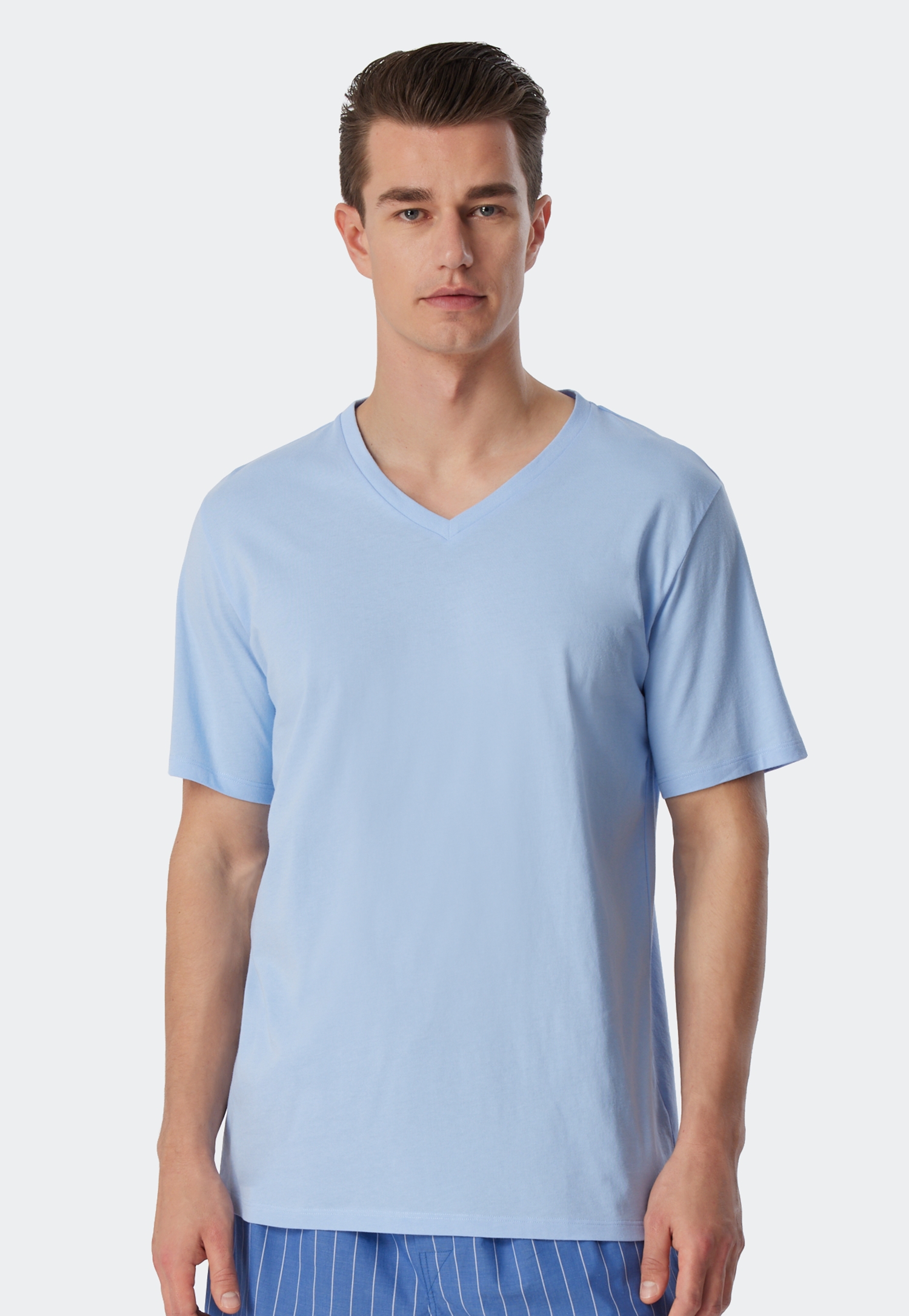 Herren-Sleepwear-Shirt aus reinem Baumwoll-Jersey